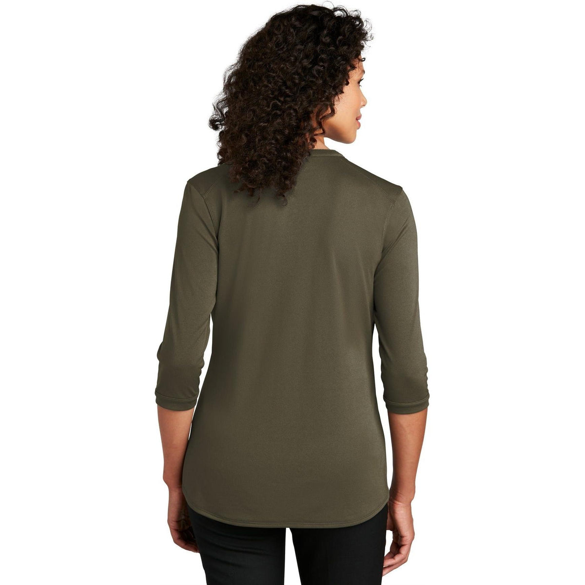 no-logo Port Authority Women's UV Choice Pique Henley-Regular-Port Authority-Thread Logic