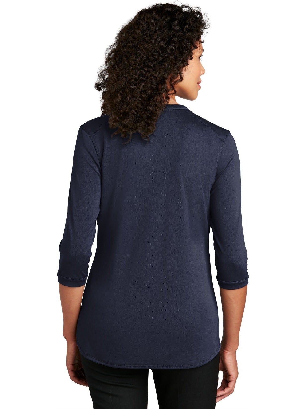 no-logo Port Authority Ladies UV Choice Pique Henley-Regular-Port Authority-Thread Logic