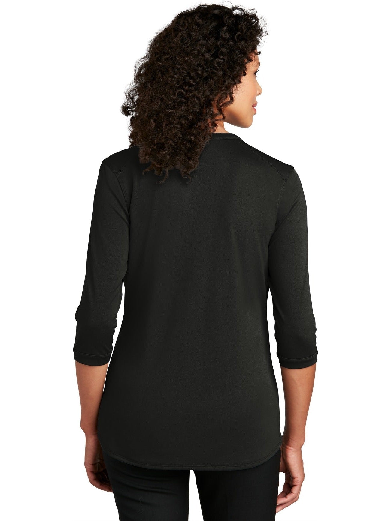 no-logo Port Authority Ladies UV Choice Pique Henley-Regular-Port Authority-Thread Logic