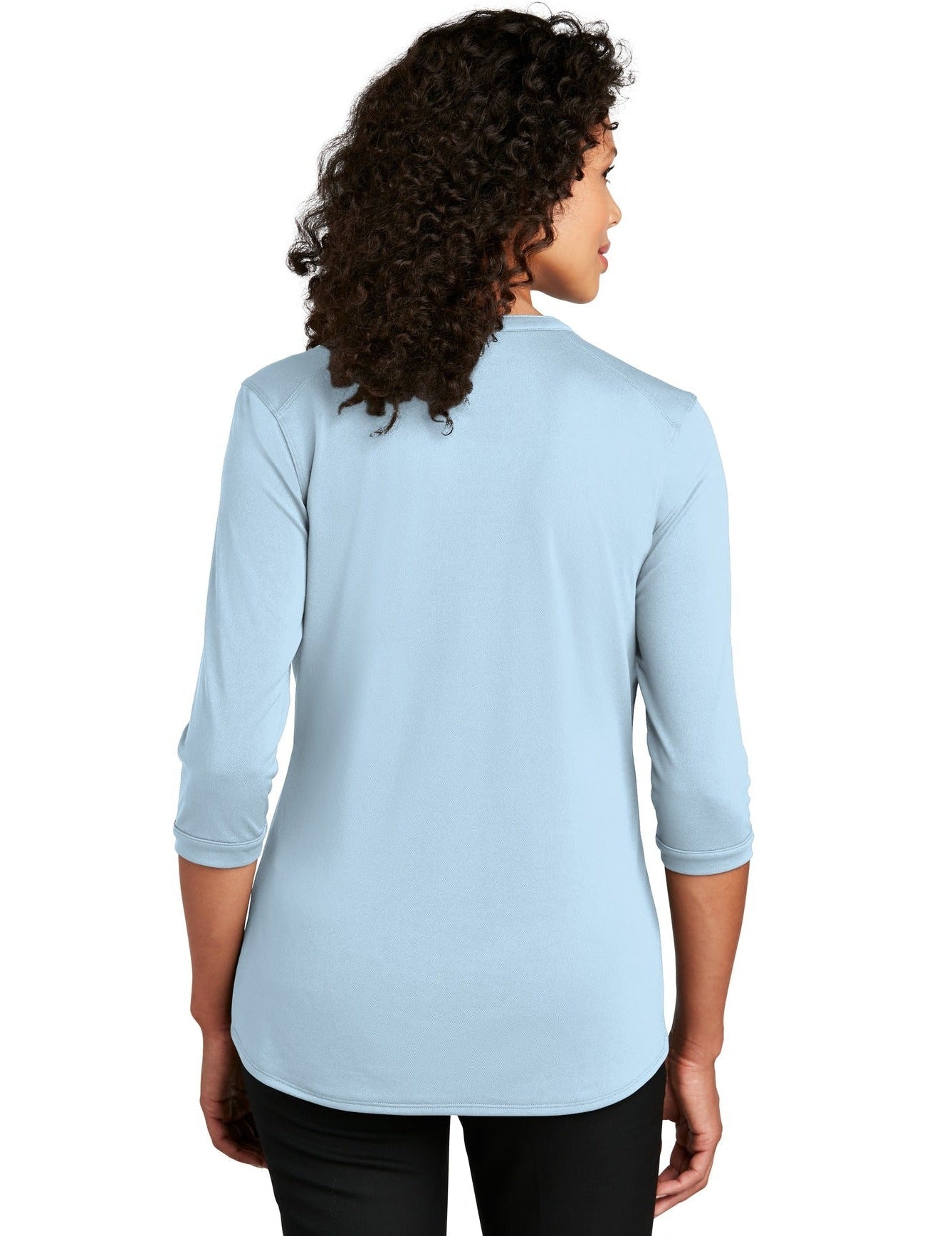 no-logo Port Authority Ladies UV Choice Pique Henley-Regular-Port Authority-Thread Logic