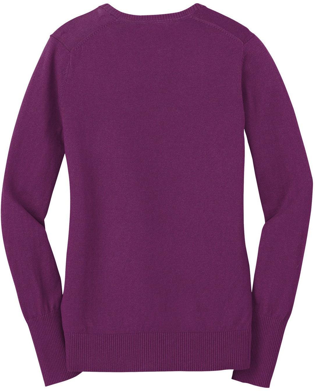 no-logo Port Authority Ladies V-Neck Sweater-Regular-Port Authority-Thread Logic