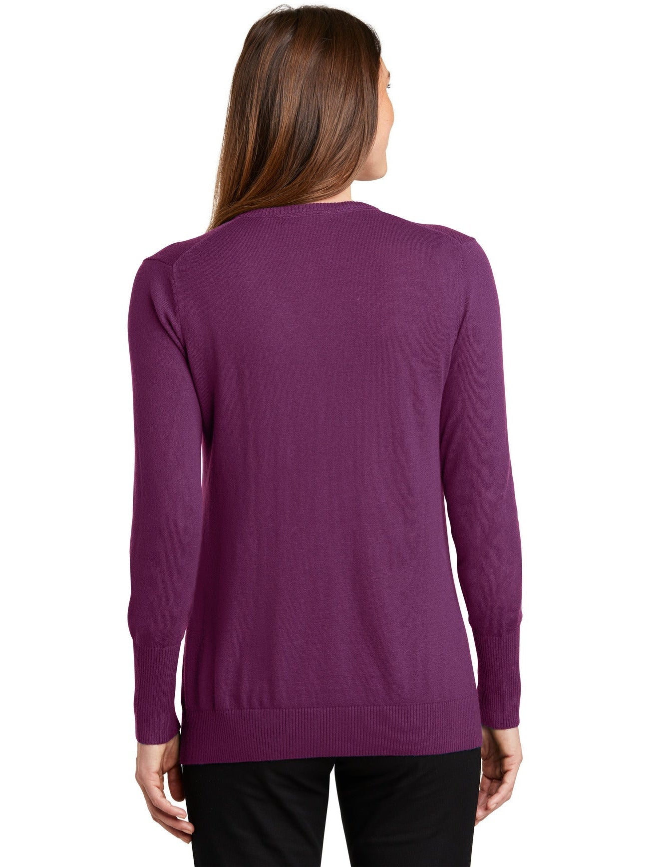 no-logo Port Authority Ladies V-Neck Sweater-Regular-Port Authority-Thread Logic