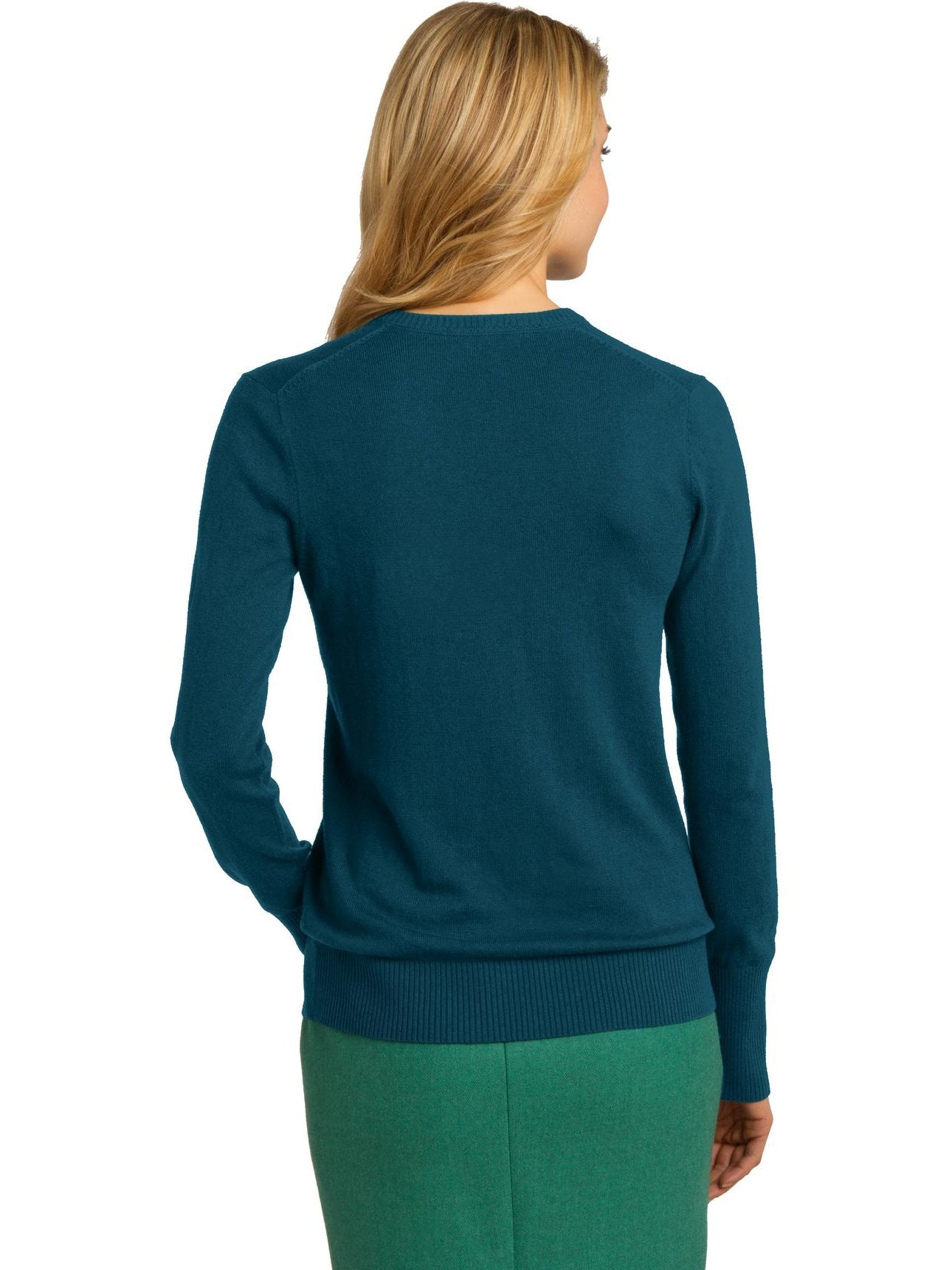 no-logo Port Authority Ladies V-Neck Sweater-Regular-Port Authority-Thread Logic
