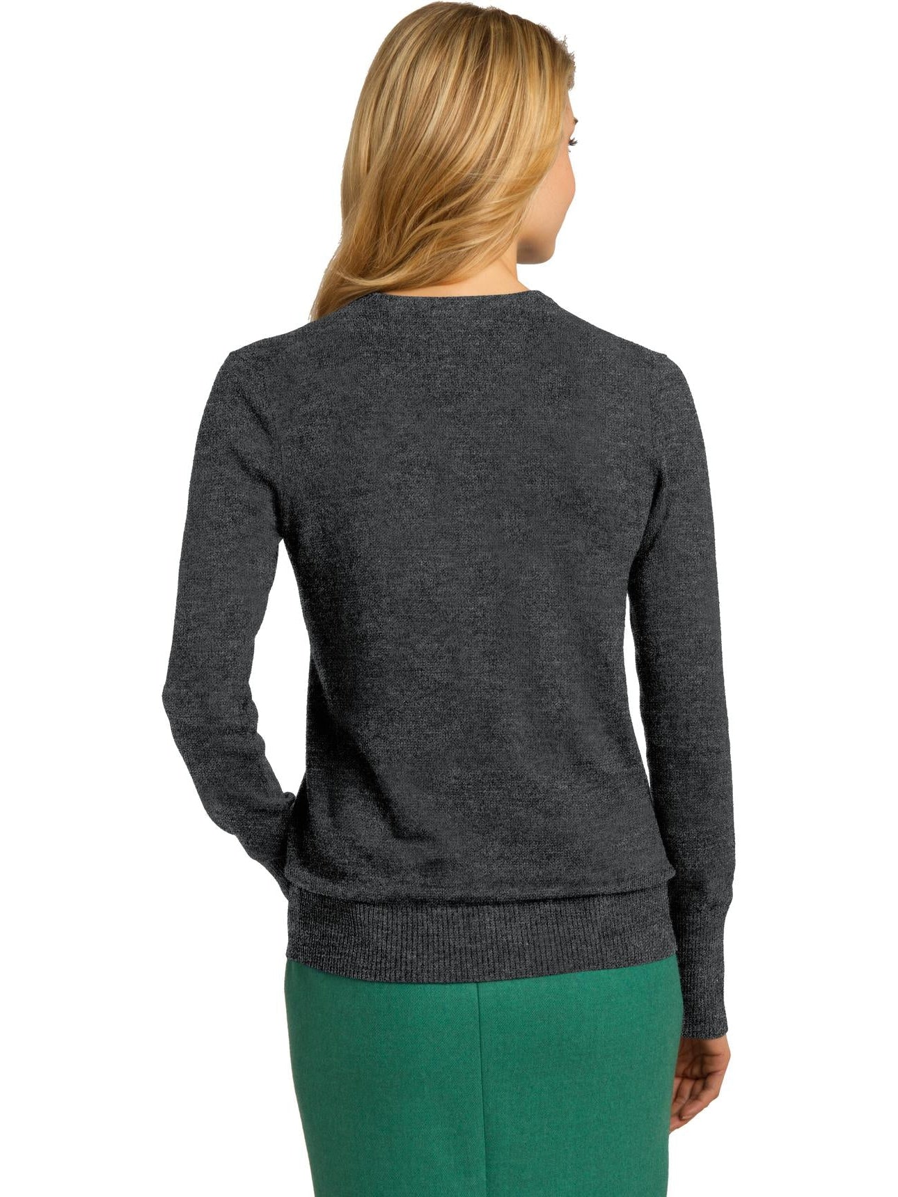 no-logo Port Authority Ladies V-Neck Sweater-Regular-Port Authority-Thread Logic