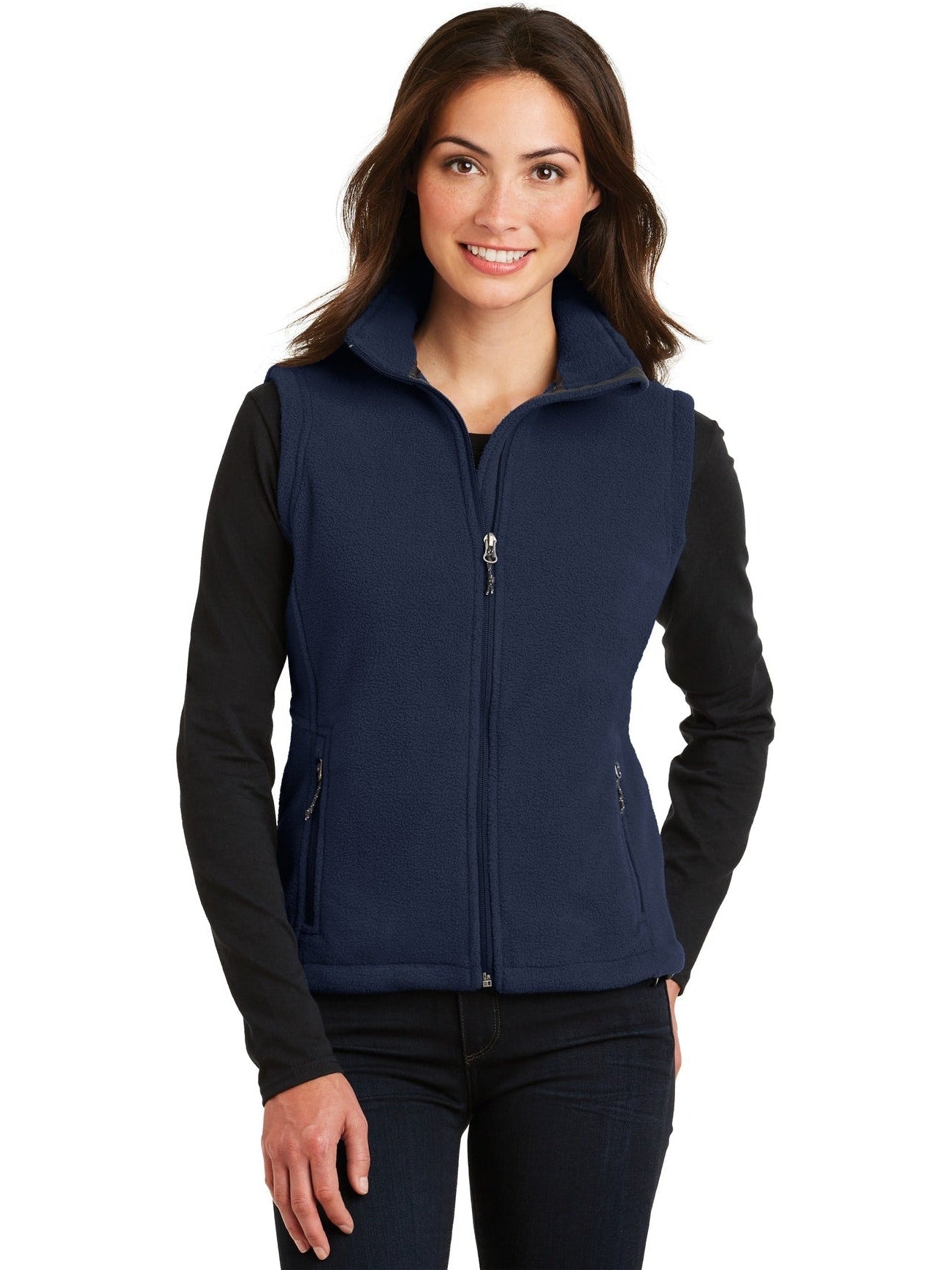 no-logo Port Authority Ladies Value Fleece Vest-Regular-Port Authority-Thread Logic