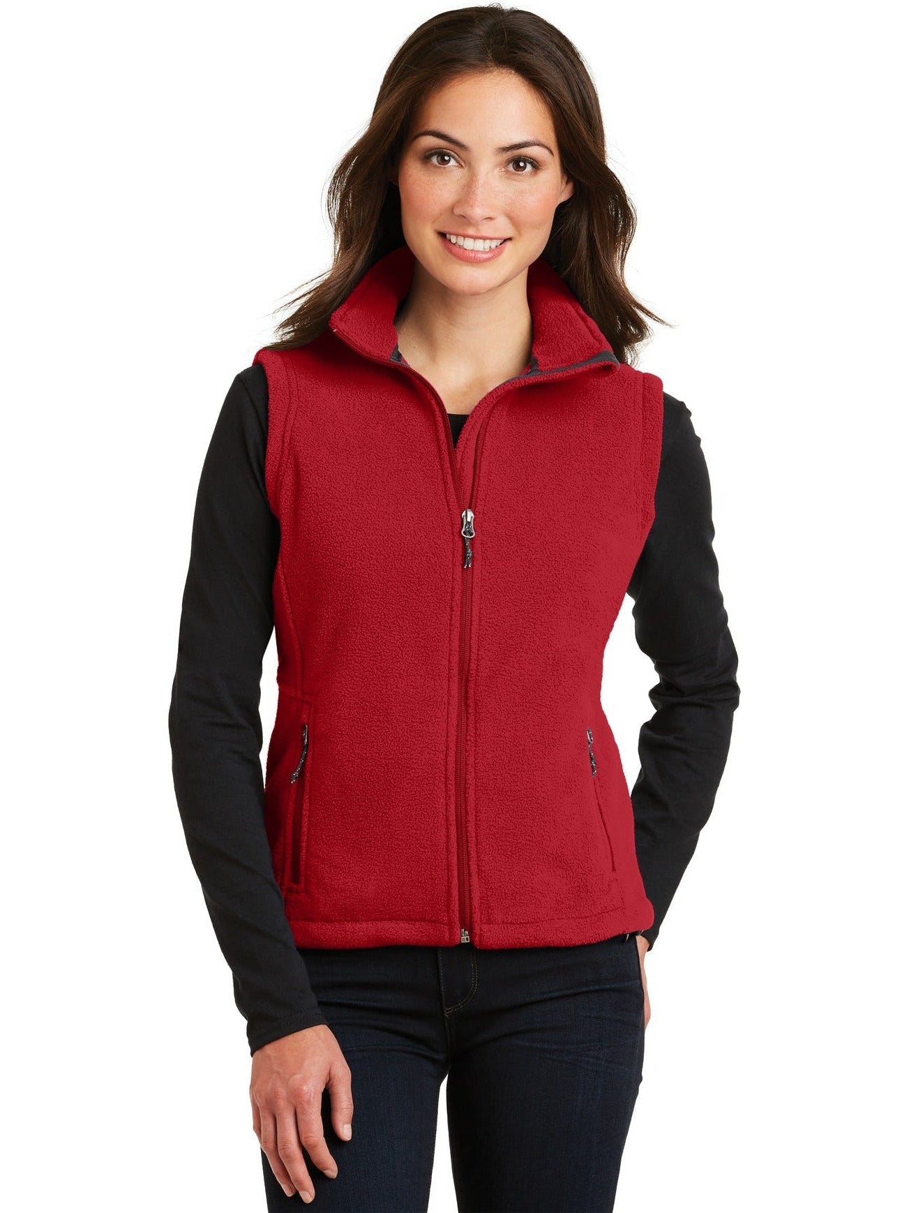 no-logo Port Authority Ladies Value Fleece Vest-Regular-Port Authority-Thread Logic
