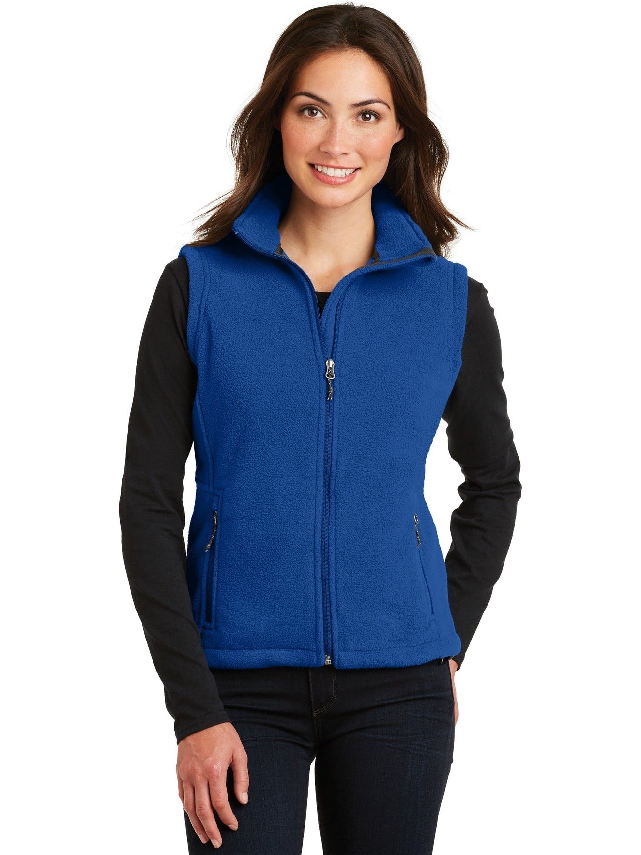 no-logo Port Authority Ladies Value Fleece Vest-Regular-Port Authority-Thread Logic