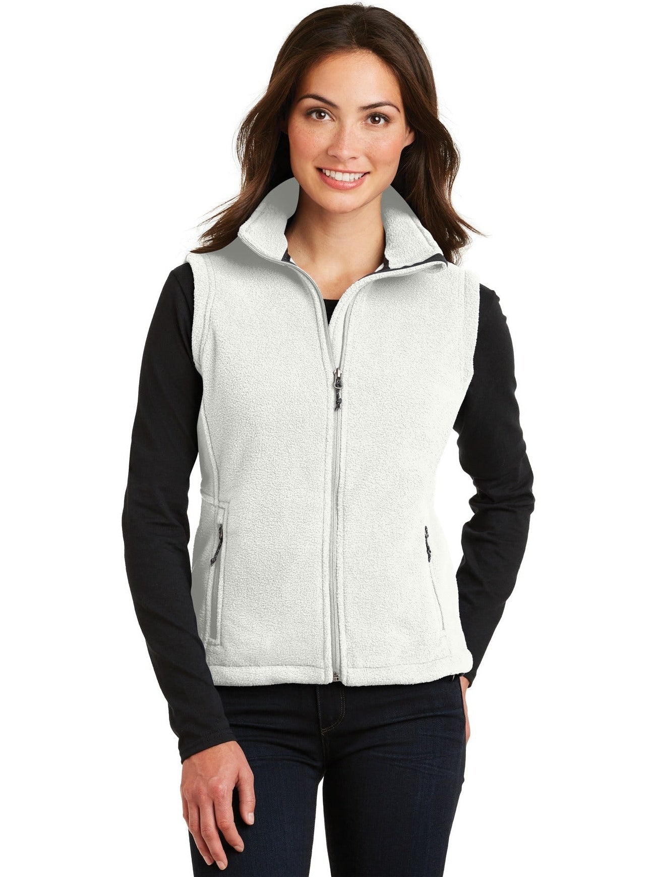 no-logo Port Authority Ladies Value Fleece Vest-Regular-Port Authority-Thread Logic