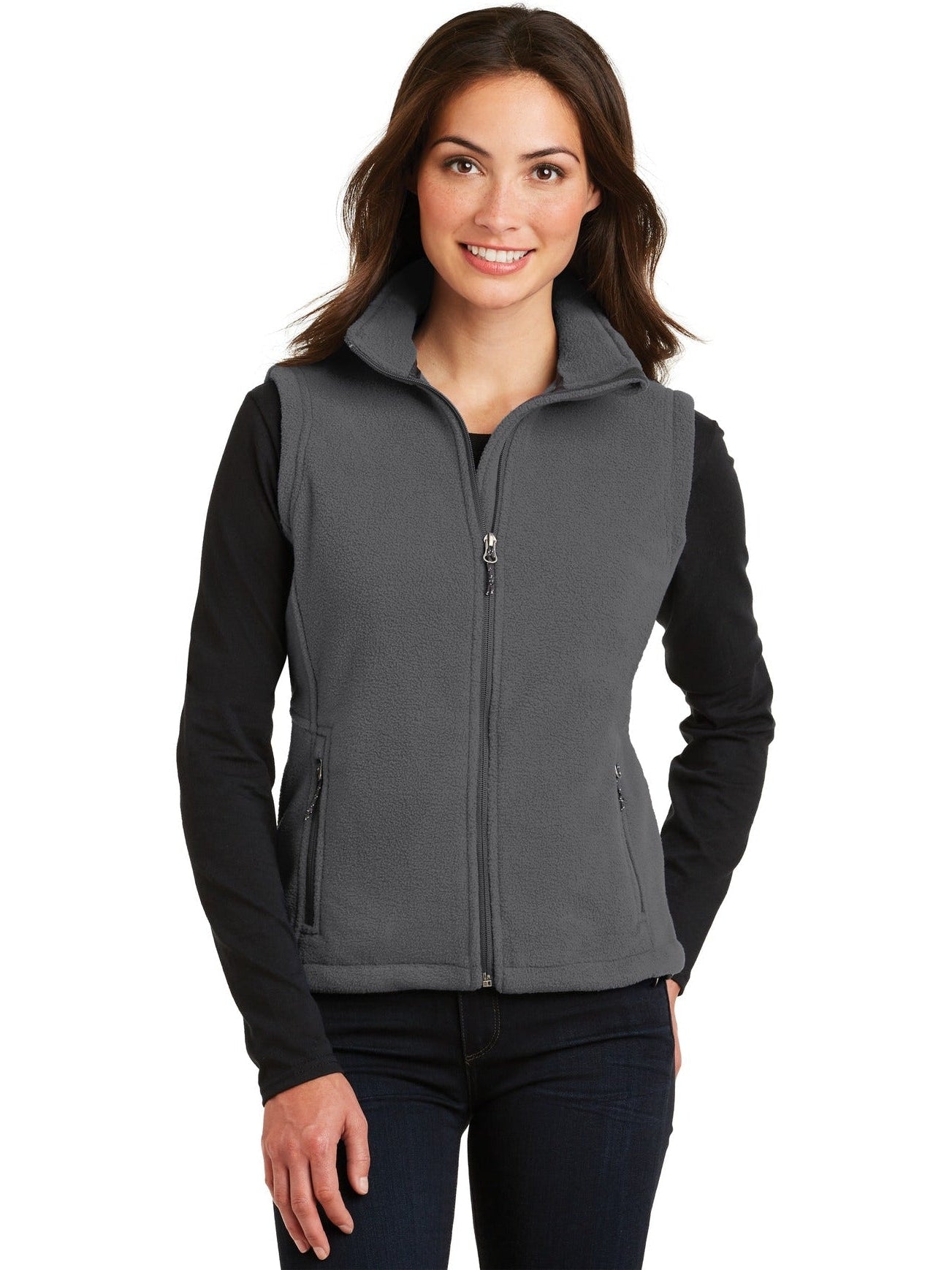 no-logo Port Authority Ladies Value Fleece Vest-Regular-Port Authority-Thread Logic