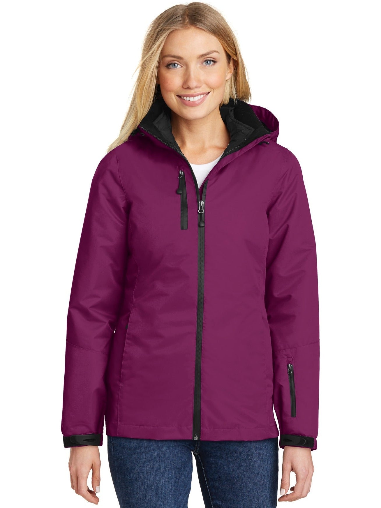no-logo Port Authority Ladies Vortex Waterproof 3-in-1 Jacket-Regular-Port Authority-Thread Logic