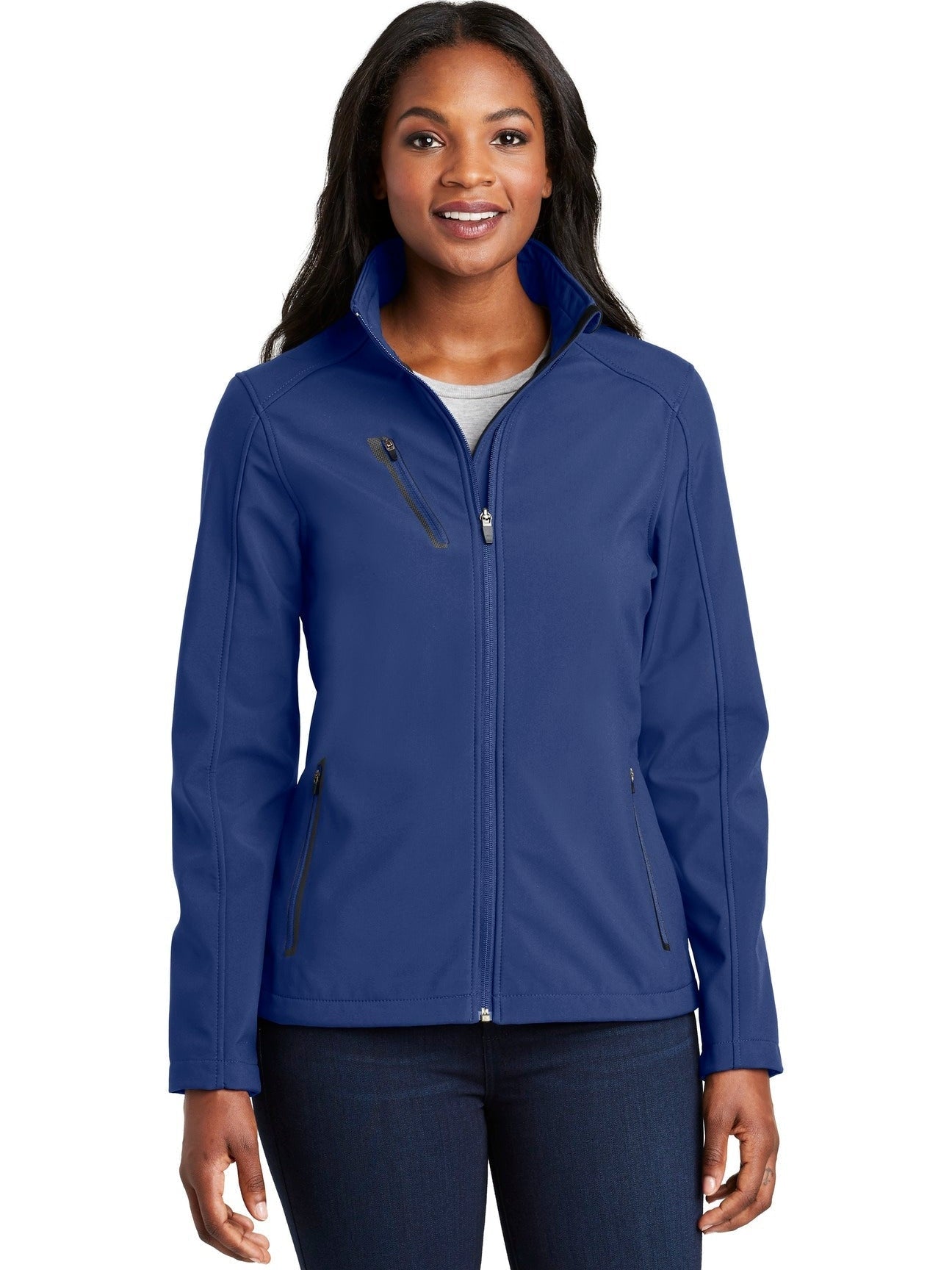 no-logo Port Authority Ladies Welded Soft Shell Jacket-Regular-Port Authority-Thread Logic