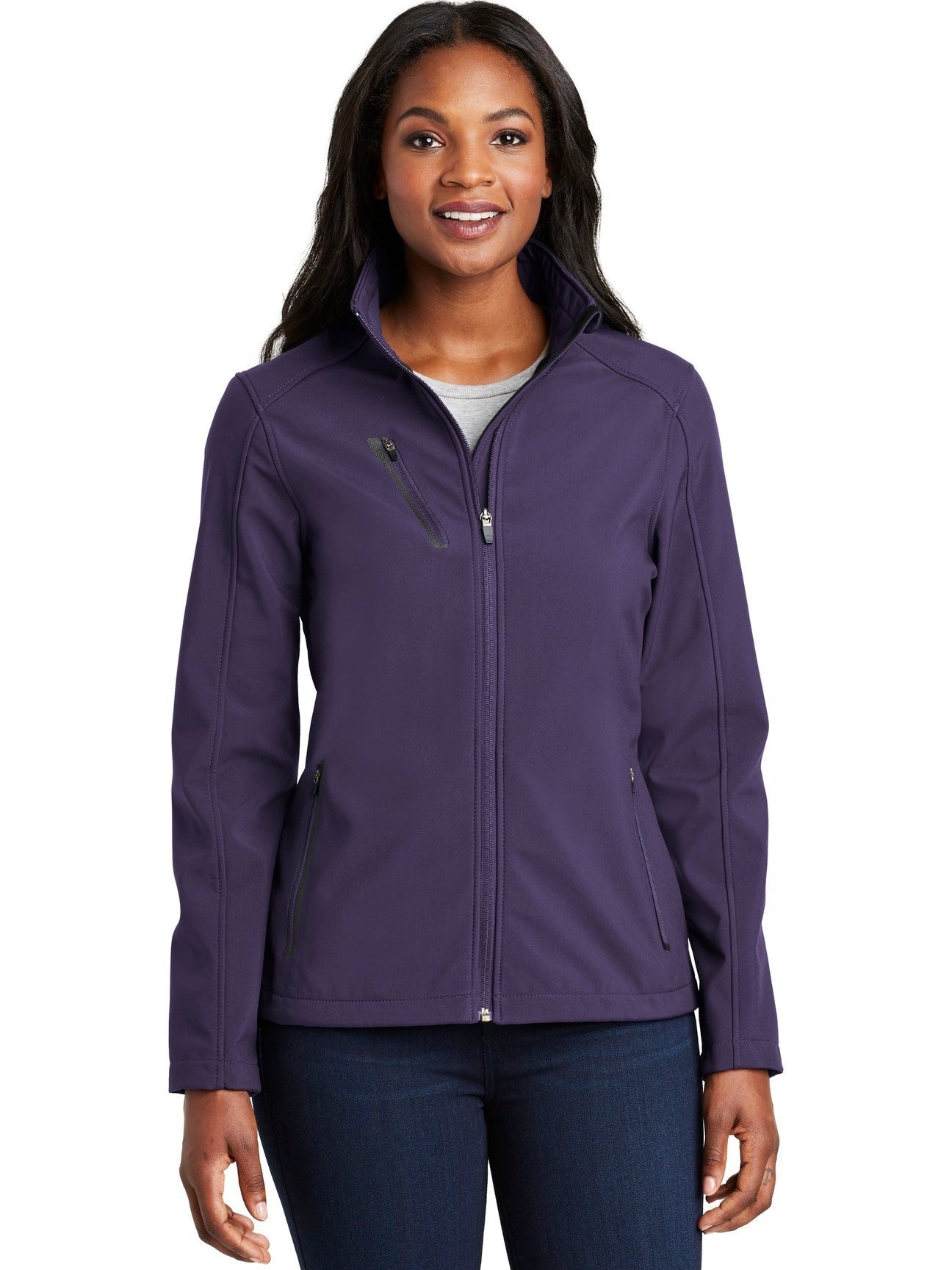 no-logo Port Authority Ladies Welded Soft Shell Jacket-Regular-Port Authority-Thread Logic