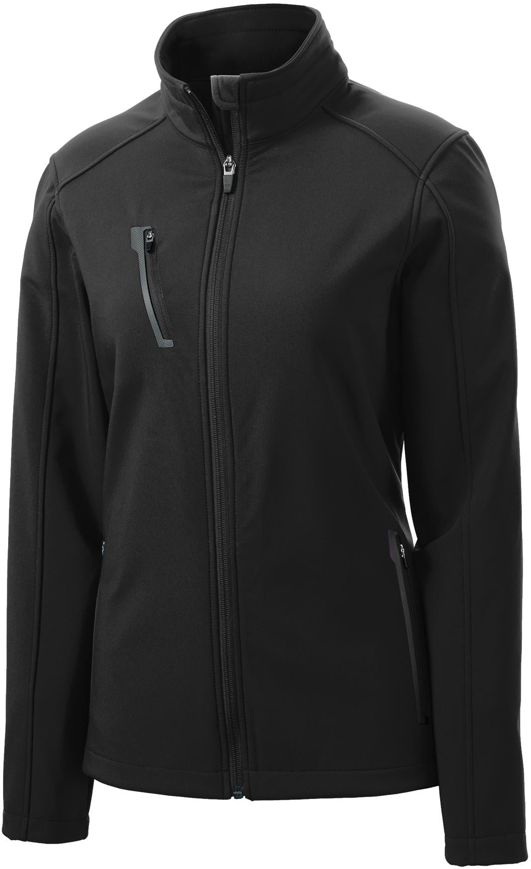 Port Authority Ladies Welded Soft Shell Jacket-Regular-Port Authority-Black-XS-Thread Logic