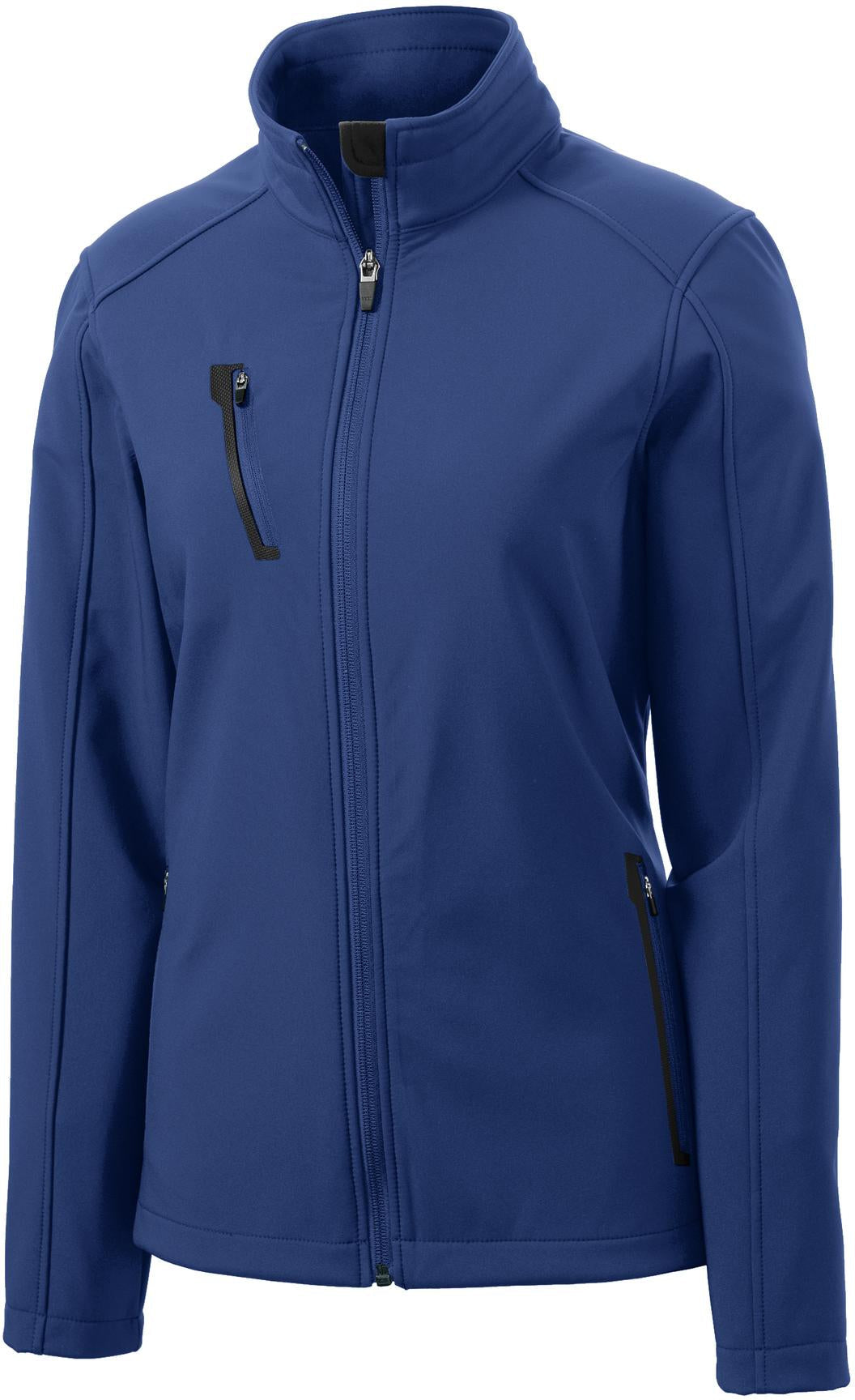 Port Authority Ladies Welded Soft Shell Jacket-Regular-Port Authority-Estate Blue-XS-Thread Logic