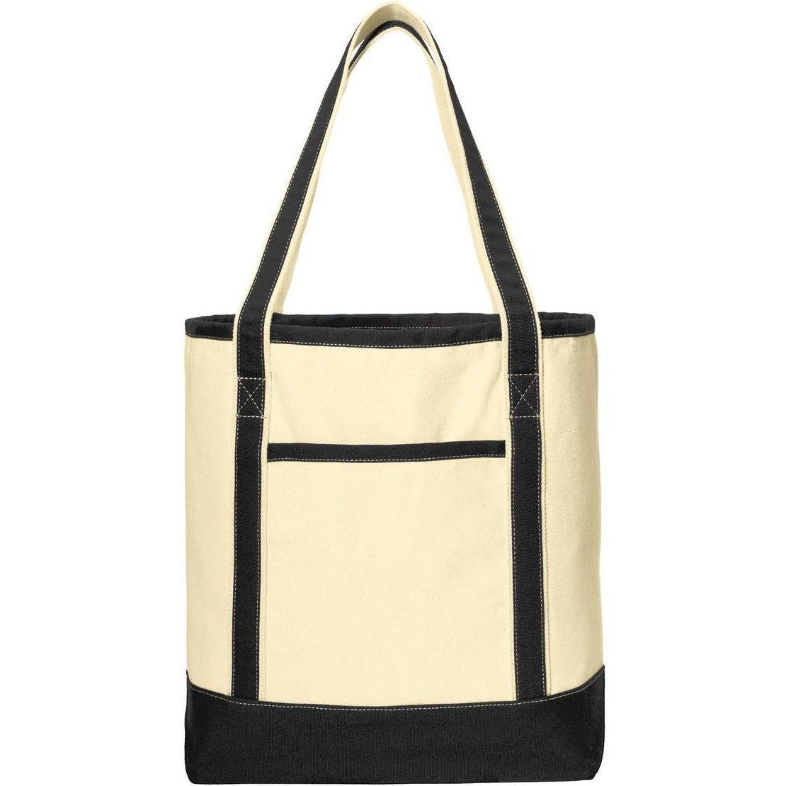 no-logo Port Authority Large Cotton Canvas Boat Tote-Regular-Port Authority-Thread Logic