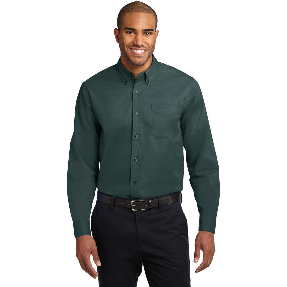 no-logo Port Authority Long Sleeve Easy Care Dress Shirt-Dress Shirts-Port Authority-Thread Logic