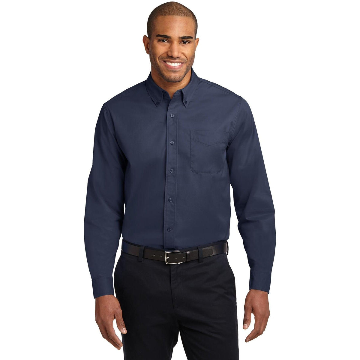 no-logo Port Authority Long Sleeve Easy Care Dress Shirt-Dress Shirts-Port Authority-Thread Logic