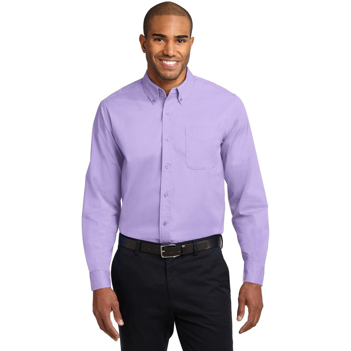 no-logo Port Authority Long Sleeve Easy Care Dress Shirt-Dress Shirts-Port Authority-Thread Logic