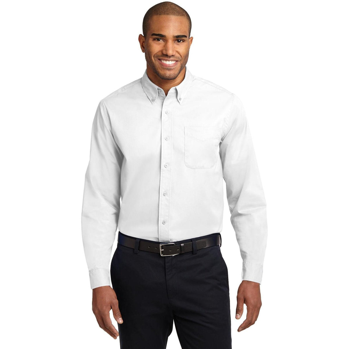 no-logo Port Authority Long Sleeve Easy Care Dress Shirt-Dress Shirts-Port Authority-Thread Logic