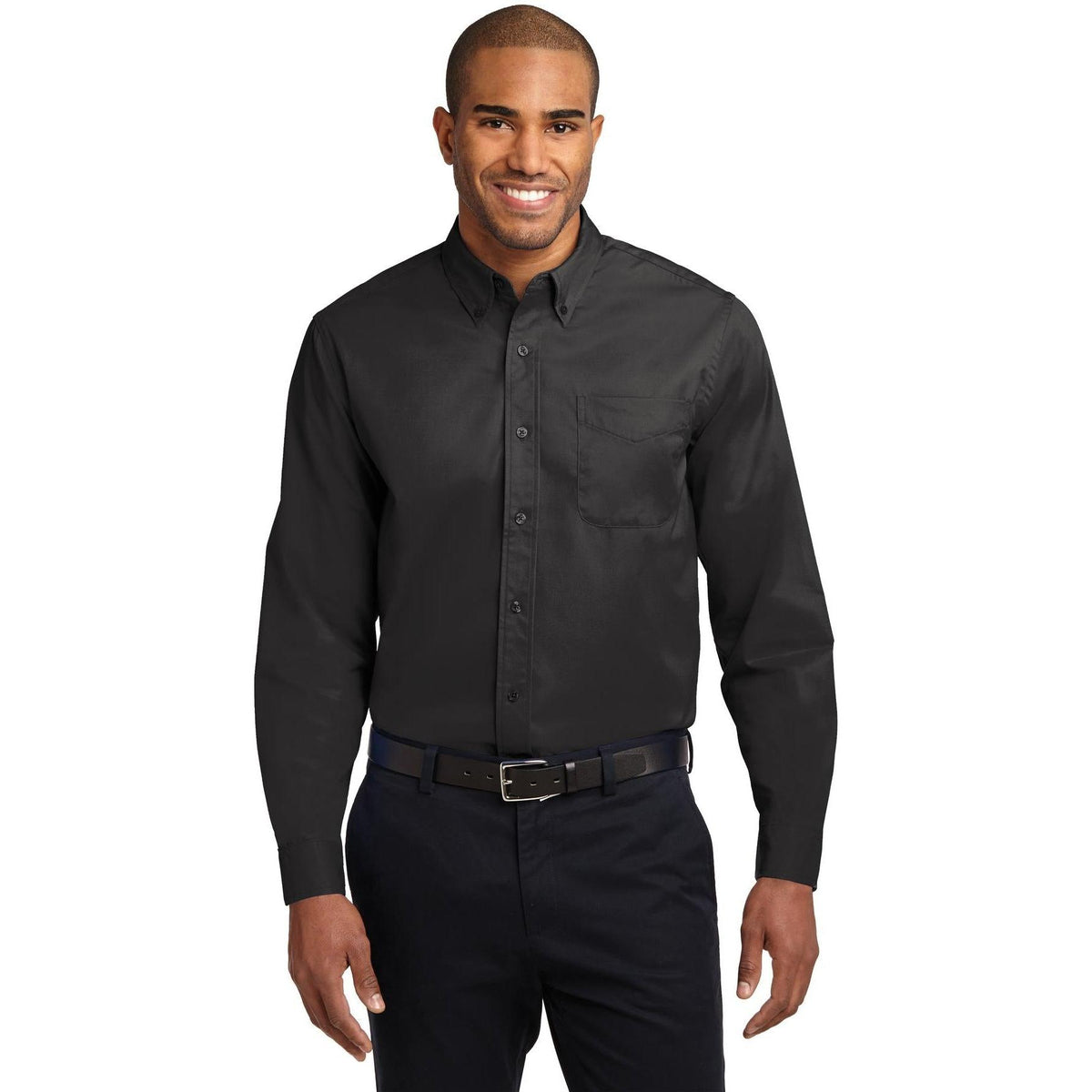 no-logo Port Authority Long Sleeve Easy Care Dress Shirt-Dress Shirts-Port Authority-Thread Logic