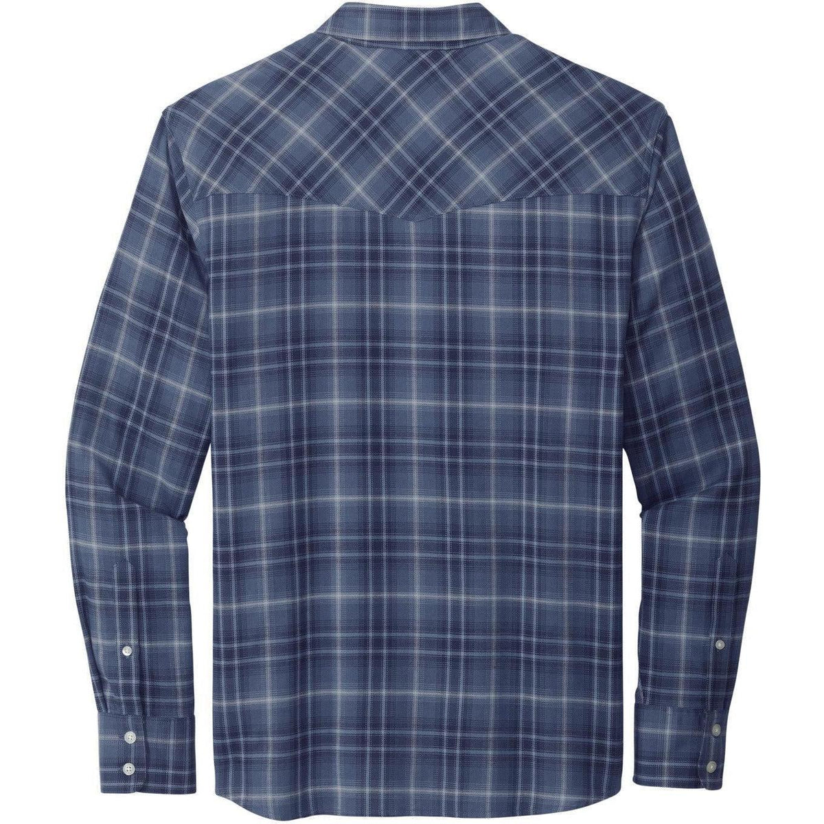 no-logo Port Authority Long Sleeve Ombre Plaid Shirt-Regular-Port Authority-Thread Logic
