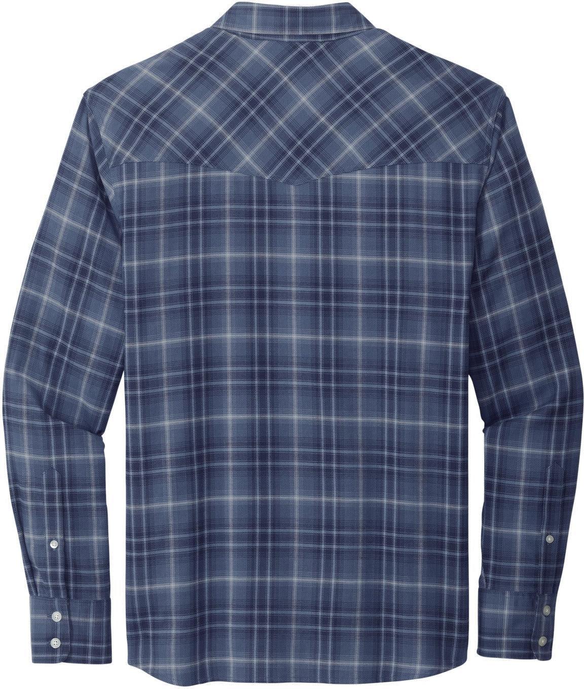 no-logo Port Authority Long Sleeve Ombre Plaid Shirt-Regular-Port Authority-Thread Logic