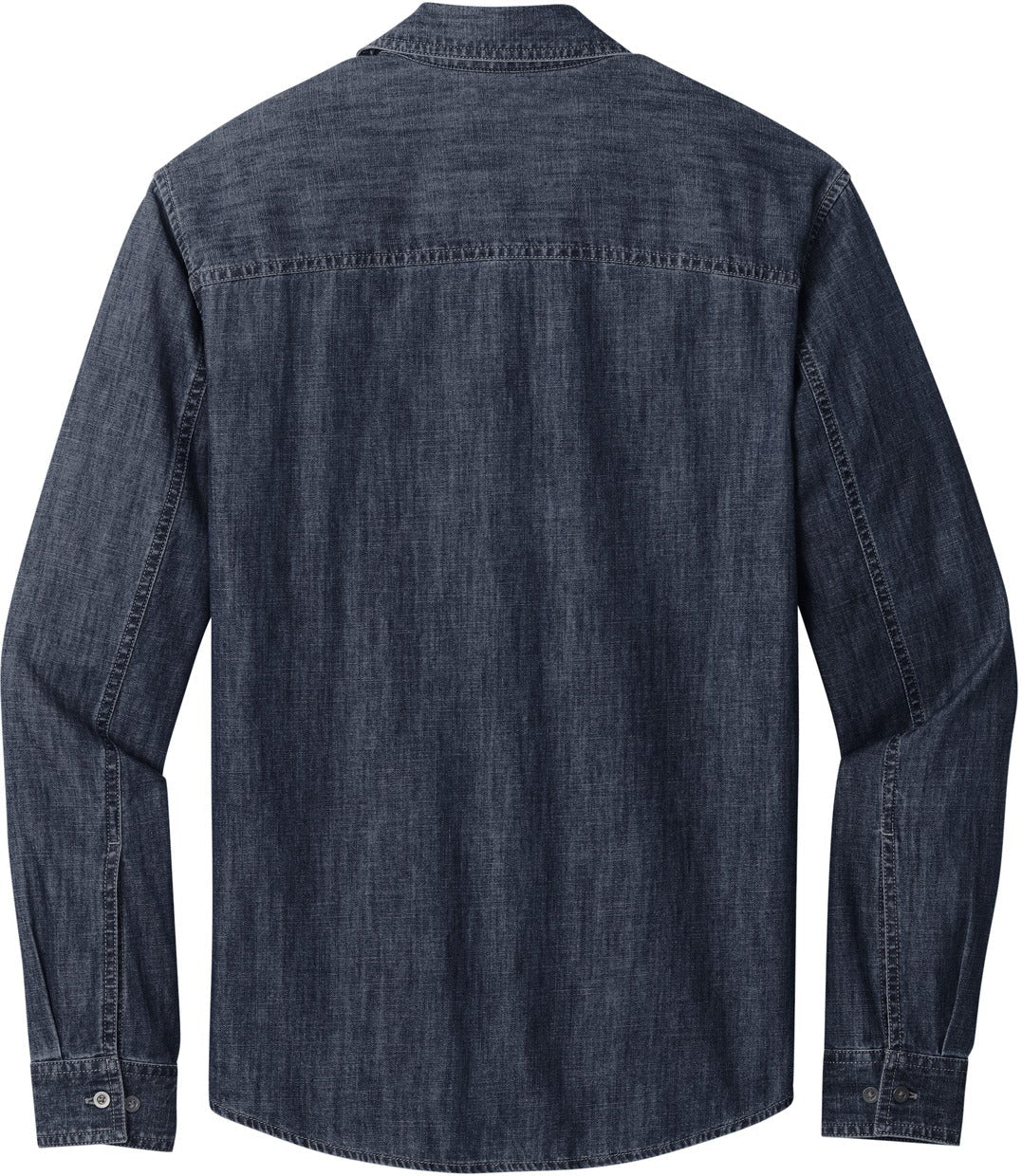 no-logo Port Authority Long Sleeve Perfect Denim Shirt-Regular-Port & Company-Thread Logic