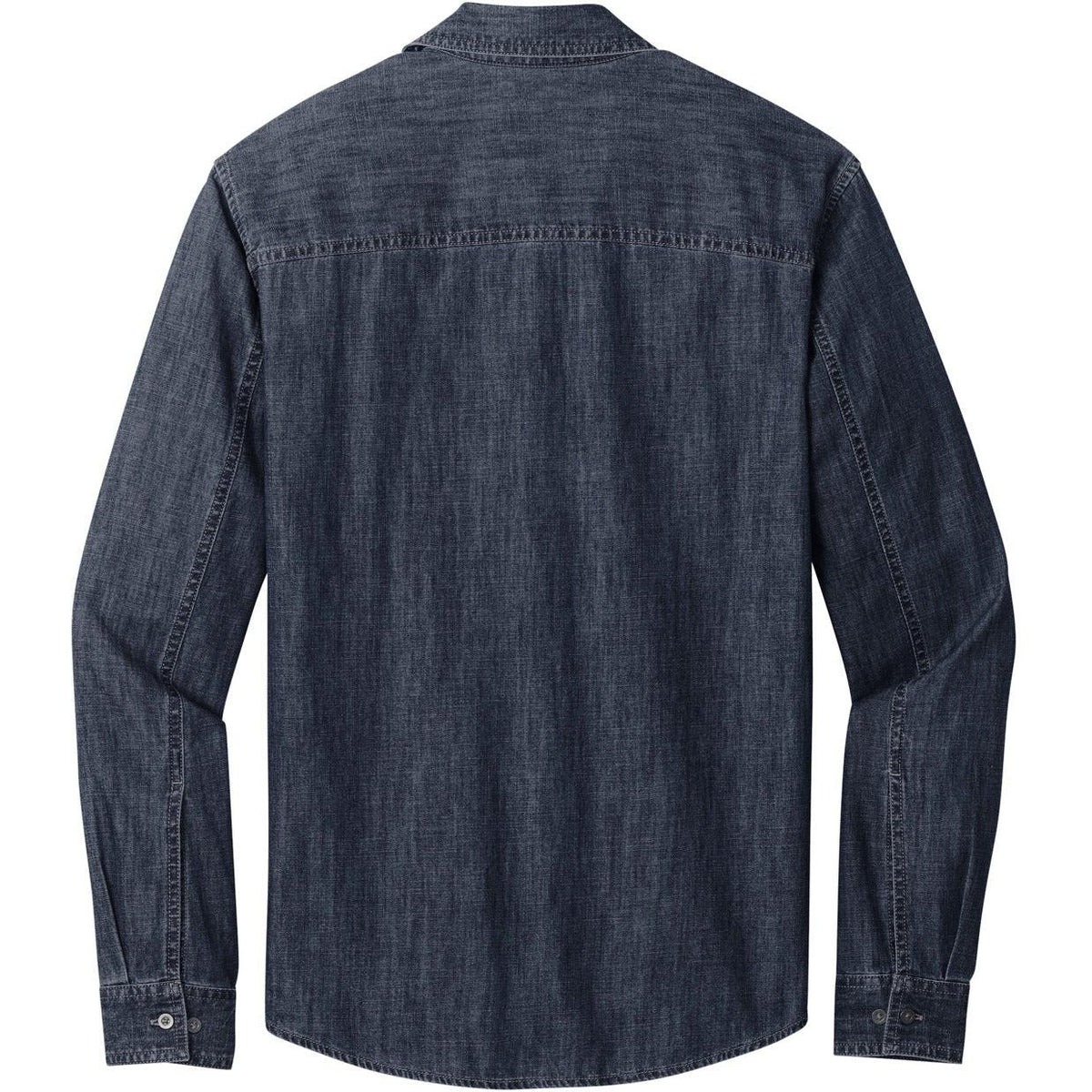 no-logo Port Authority Long Sleeve Perfect Denim Shirt-Regular-Port & Company-Thread Logic
