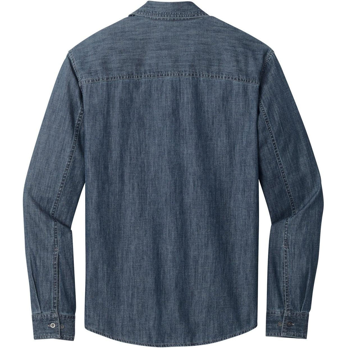 no-logo Port Authority Long Sleeve Perfect Denim Shirt-Regular-Port & Company-Thread Logic