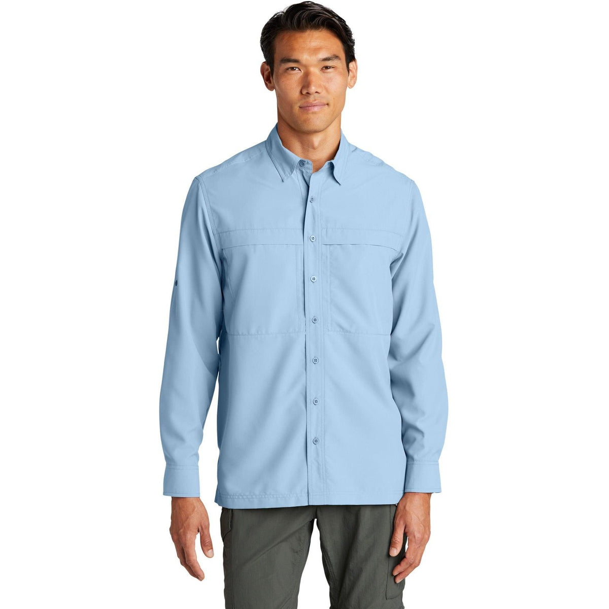 no-logo Port Authority Long Sleeve UV Daybreak Shirt-Regular-Port Authority-Thread Logic
