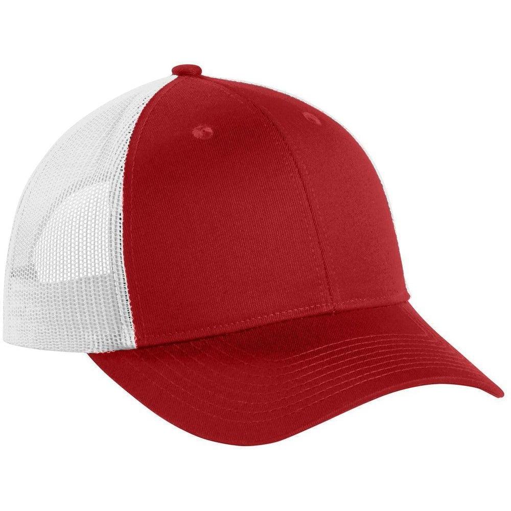 no-logo Port Authority Low-Profile Snapback Trucker Cap