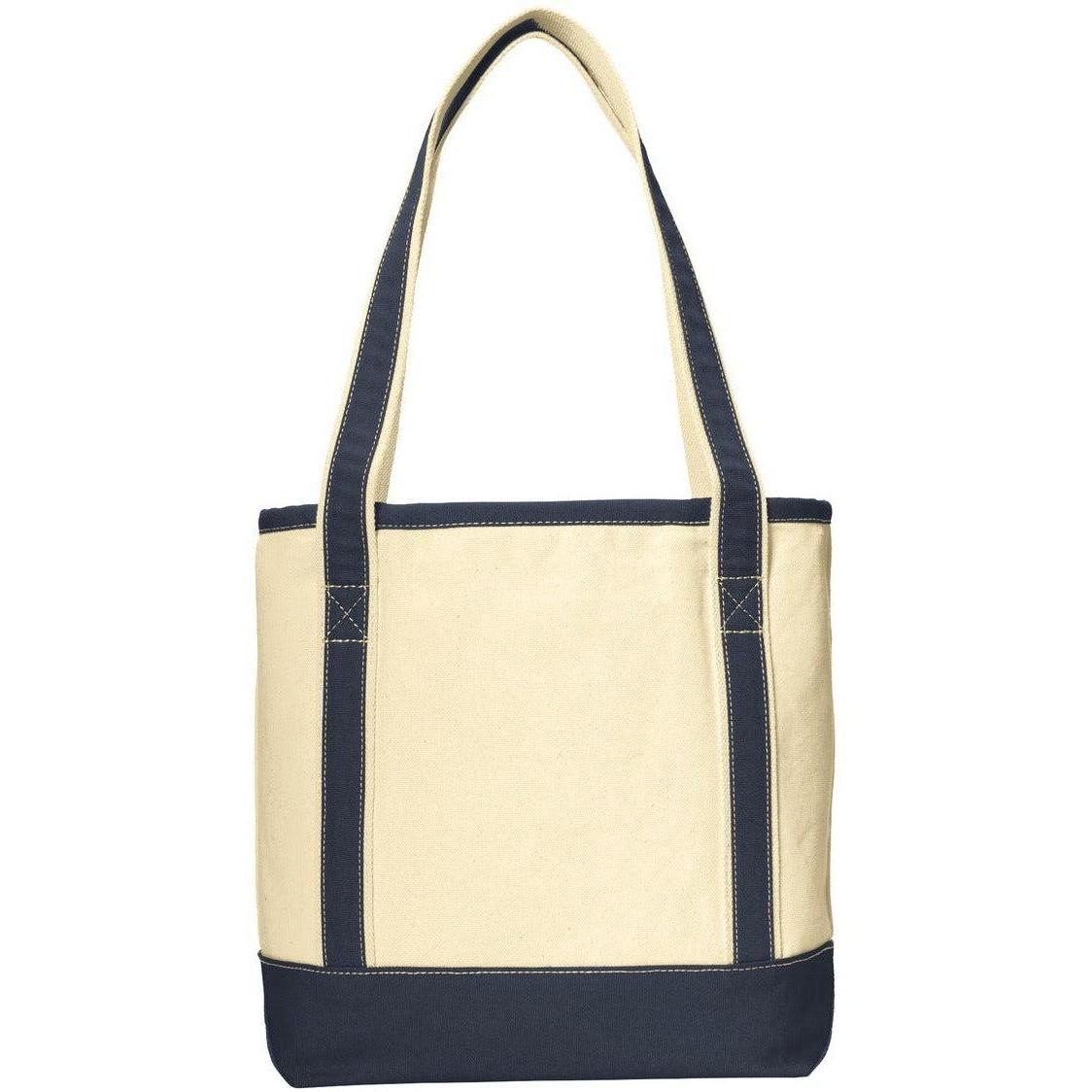 no-logo Port Authority Medium Cotton Canvas Boat Tote-Regular-Port Authority-Thread Logic