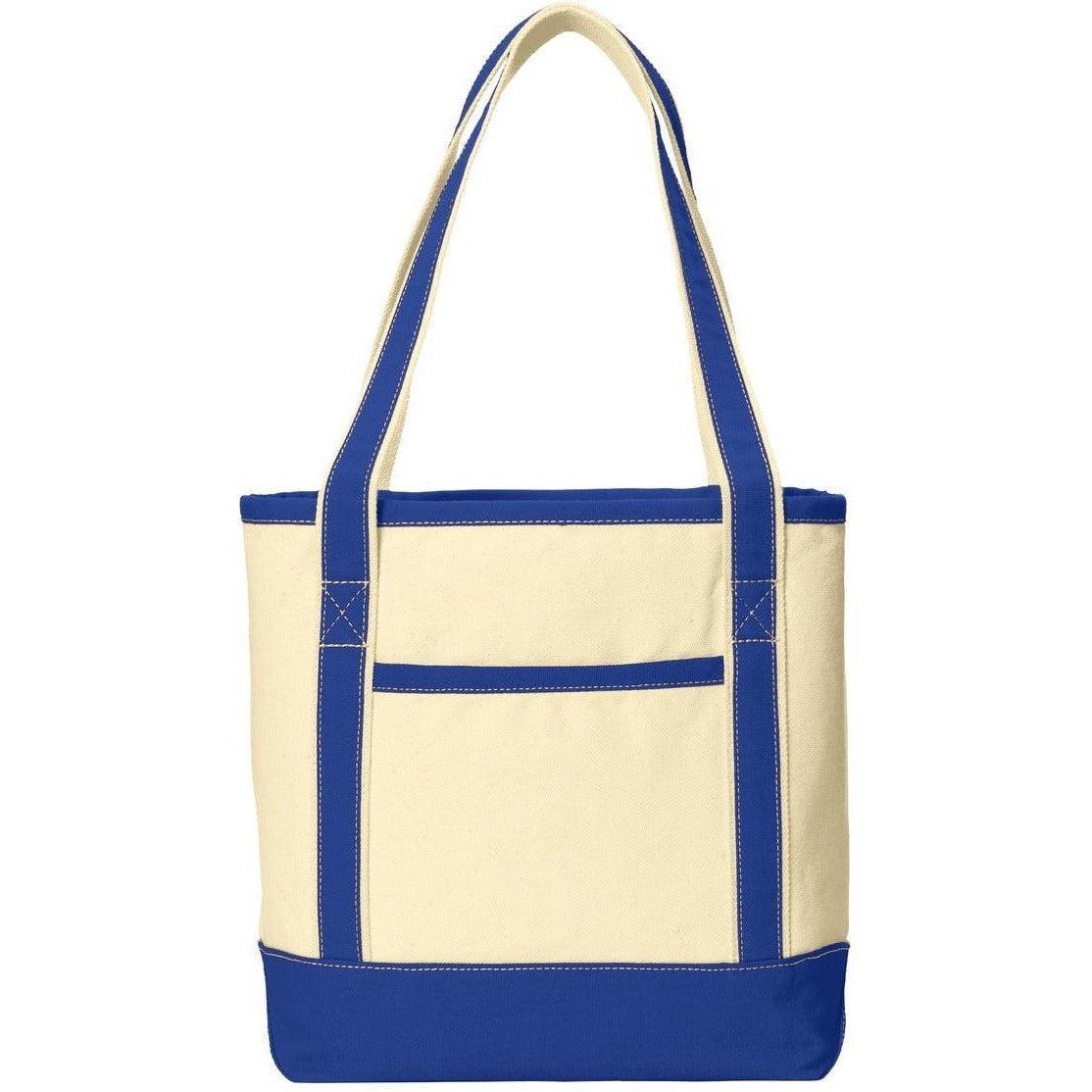 no-logo Port Authority Medium Cotton Canvas Boat Tote-Regular-Port Authority-Thread Logic