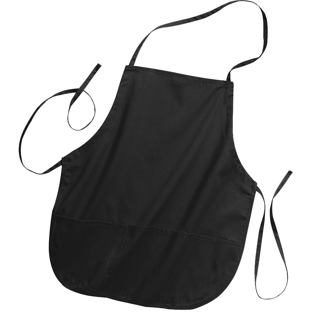 no-logo Port Authority Medium Length Apron-Regular-Port Authority-Black-1 Size-Thread Logic