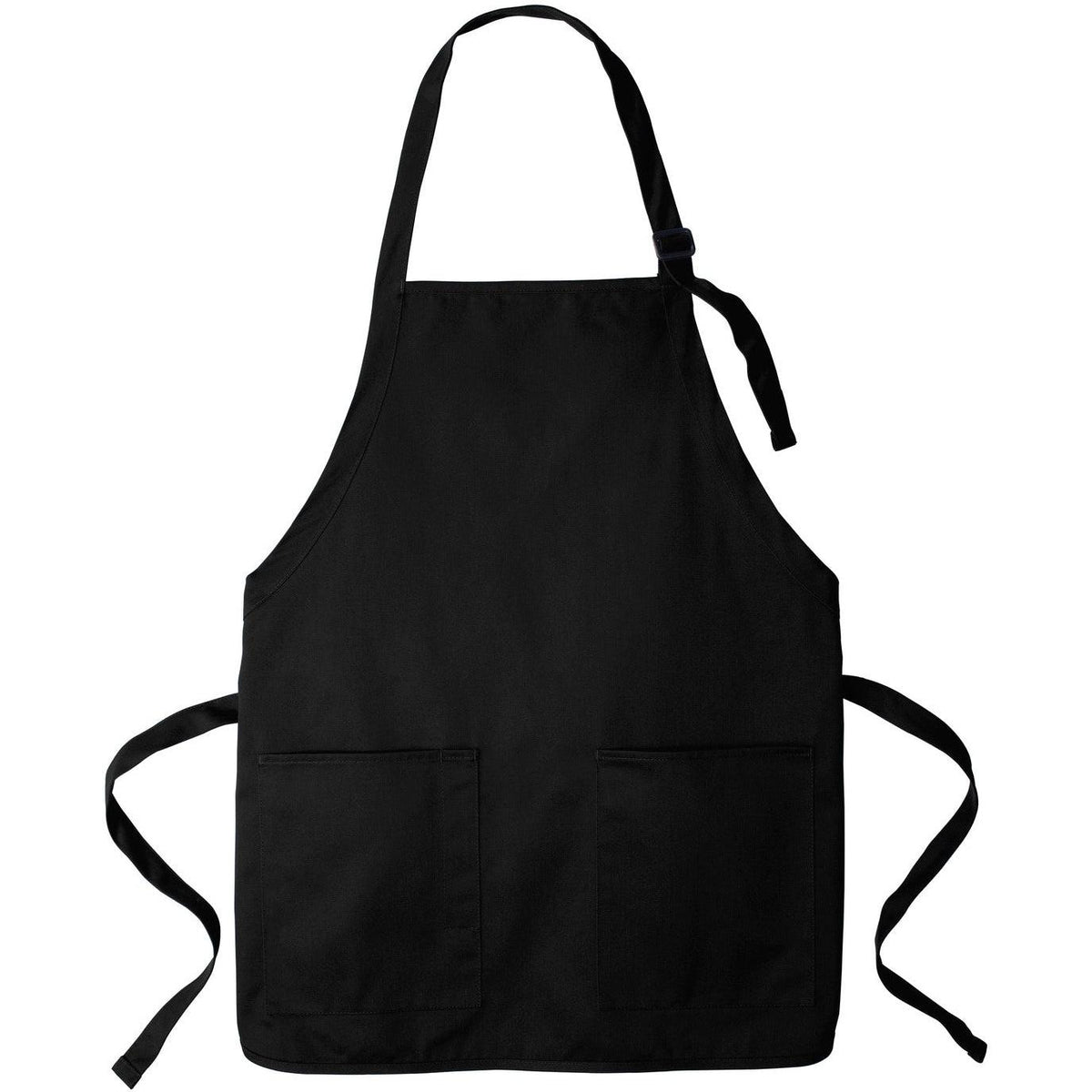 no-logo Port Authority Medium-Length Two-Pocket Bib Apron