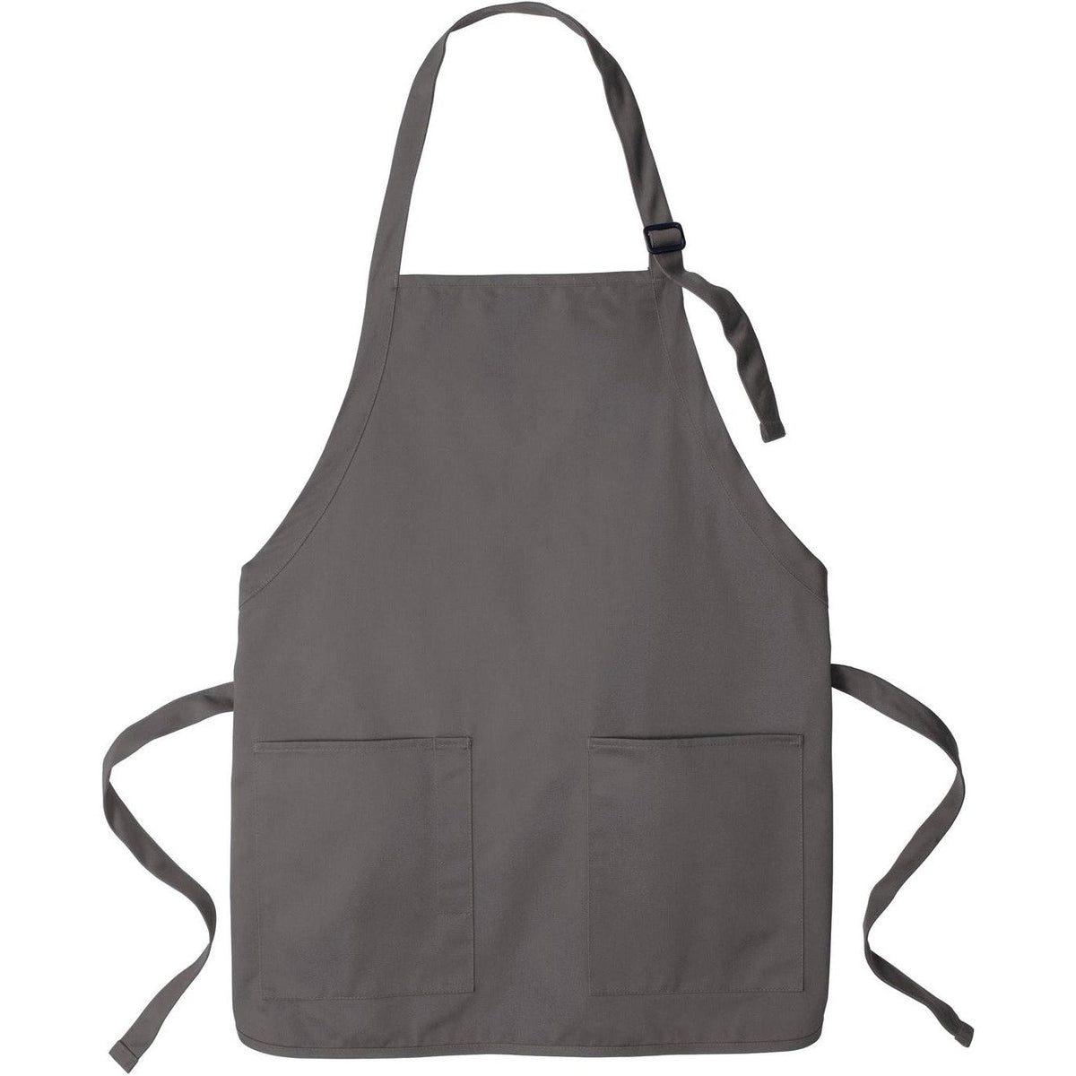 no-logo Port Authority Medium-Length Two-Pocket Bib Apron