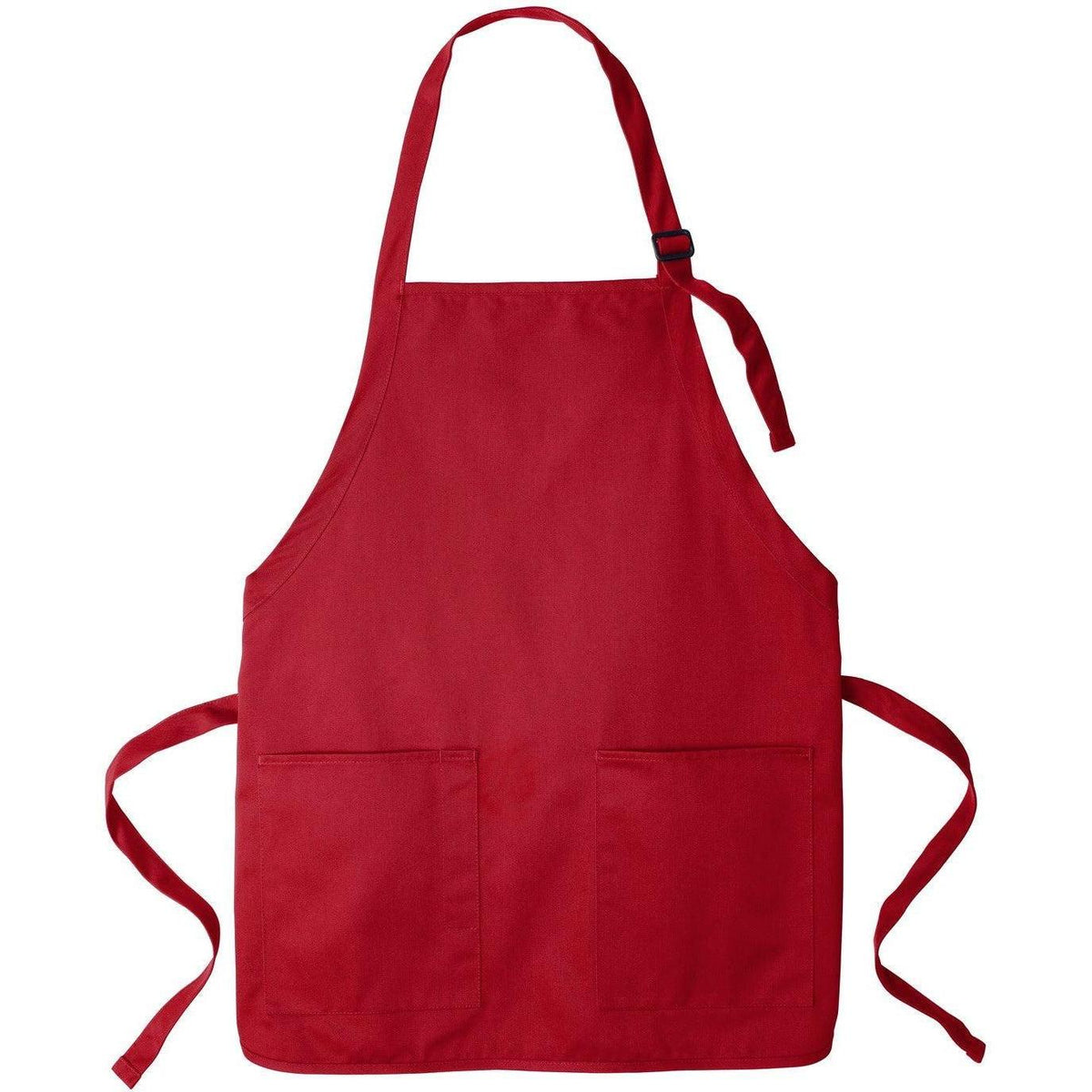 no-logo Port Authority Medium-Length Two-Pocket Bib Apron