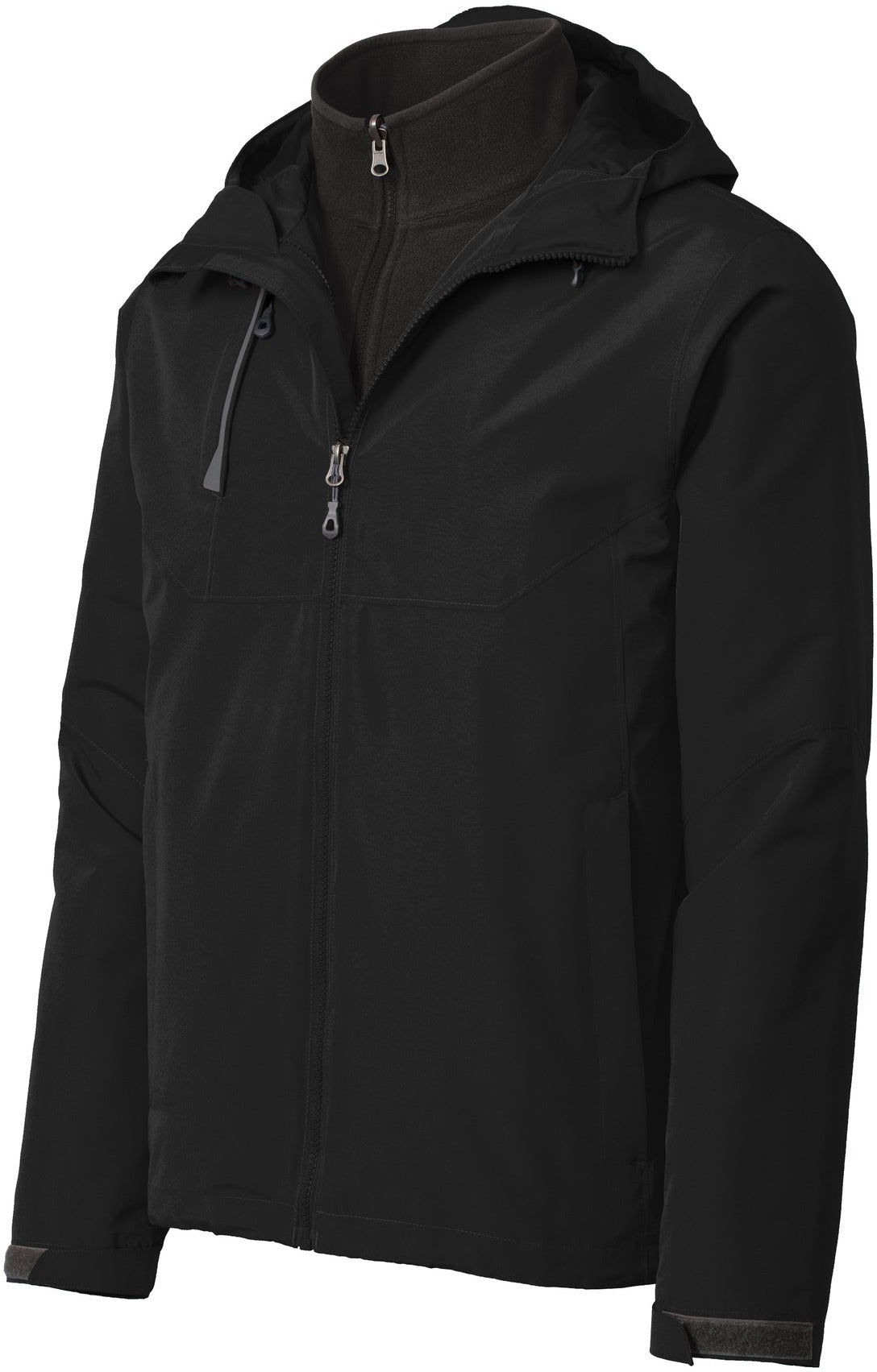 Port Authority Merge 3-In-1 Jacket-Regular-Port Authority-Deep Black-S-Thread Logic