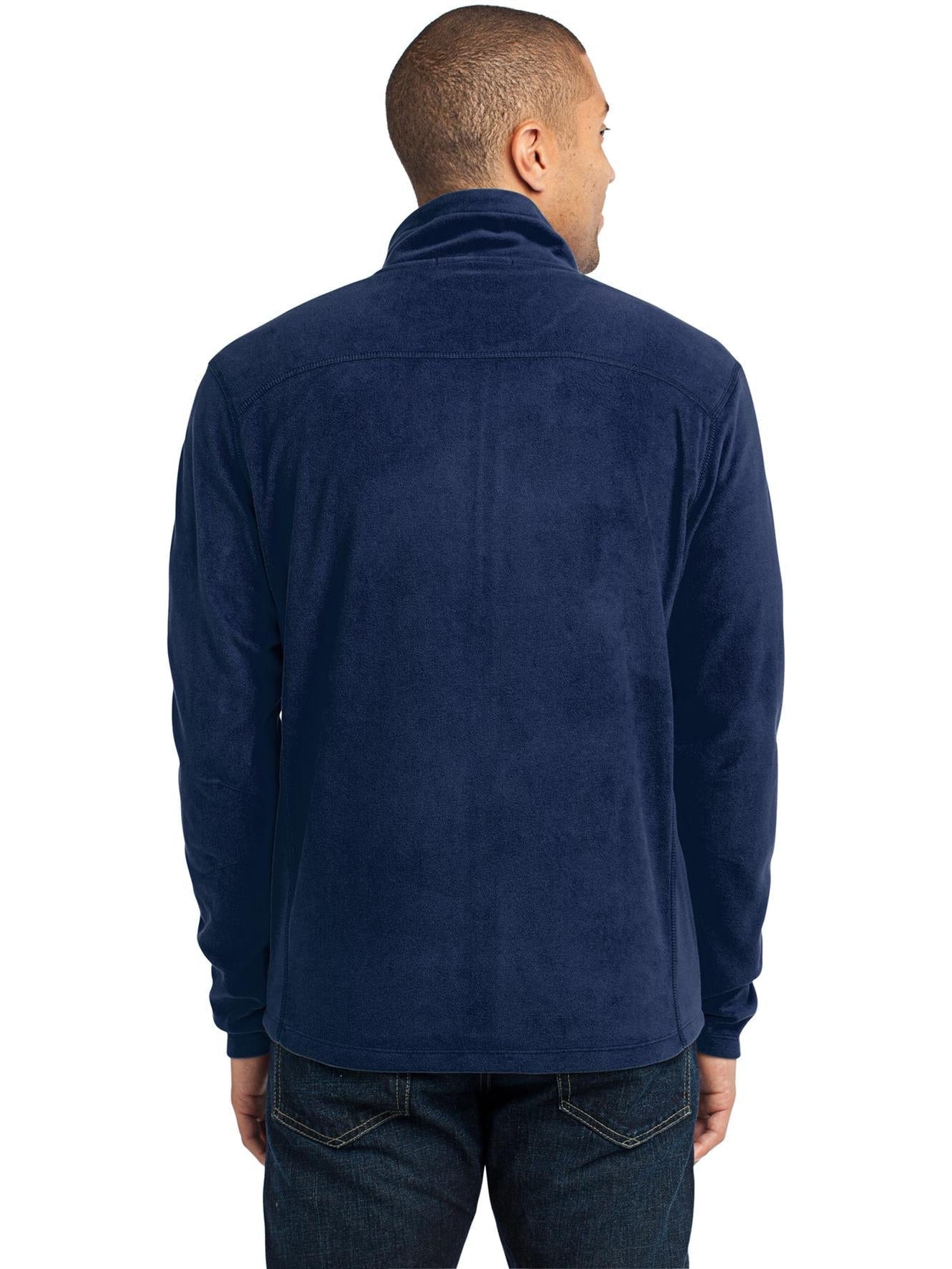 no-logo Port Authority Microfleece Jacket-Regular-Port Authority-Thread Logic