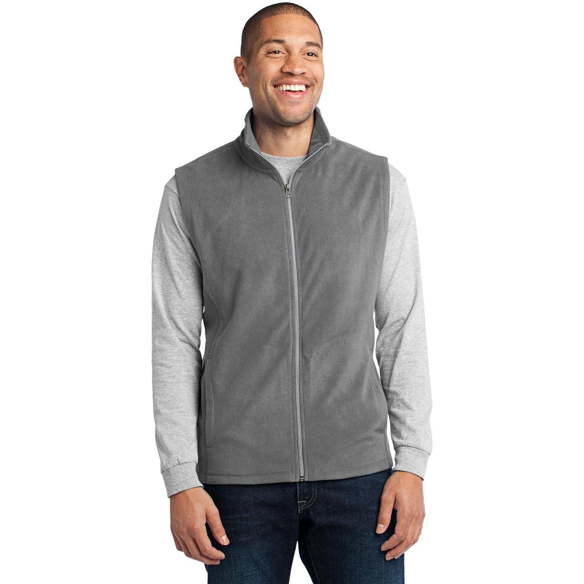 no-logo Port Authority Microfleece Vest-Vests-Port Authority-Thread Logic