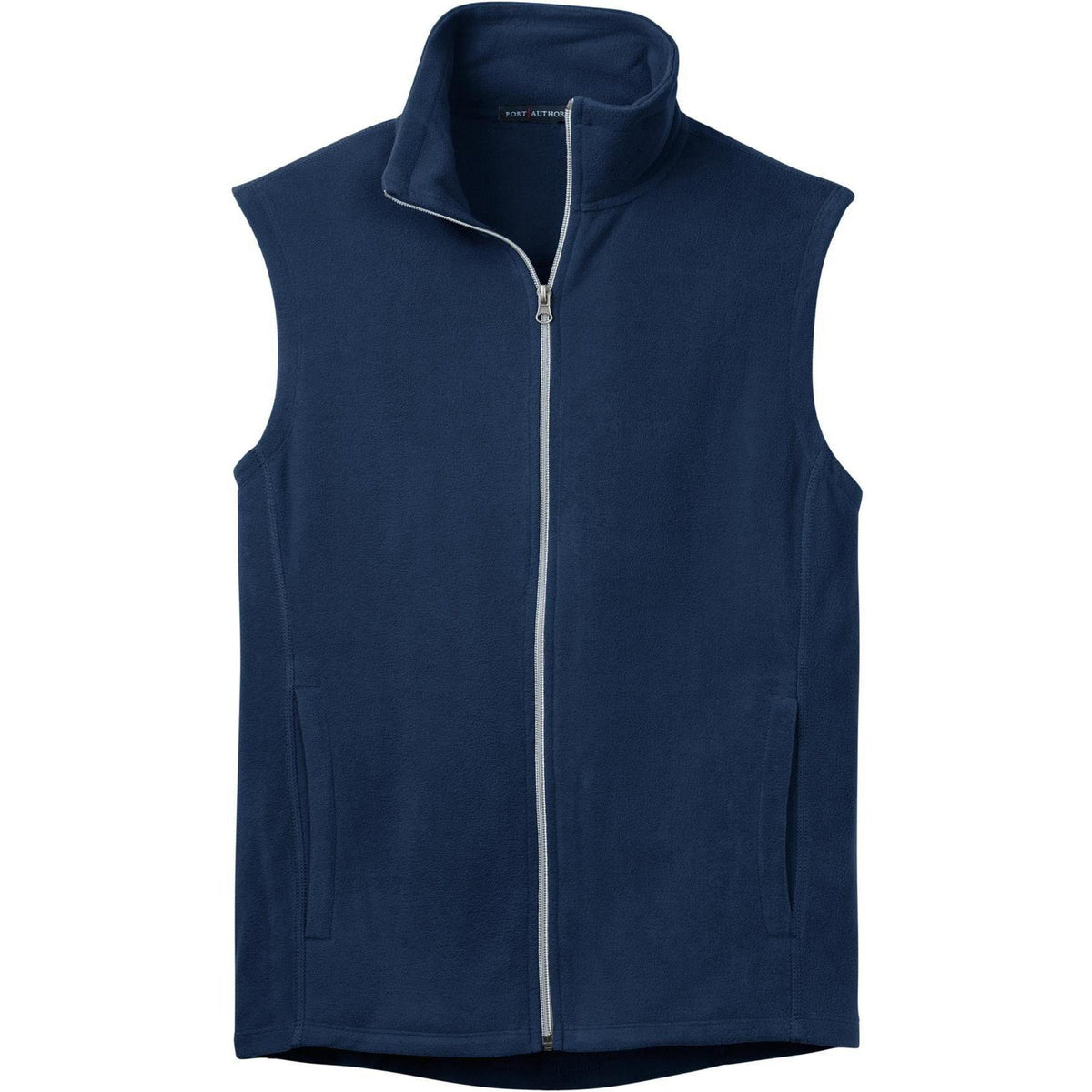 no-logo Port Authority Microfleece Vest-Vests-Port Authority-True Navy-S-Thread Logic