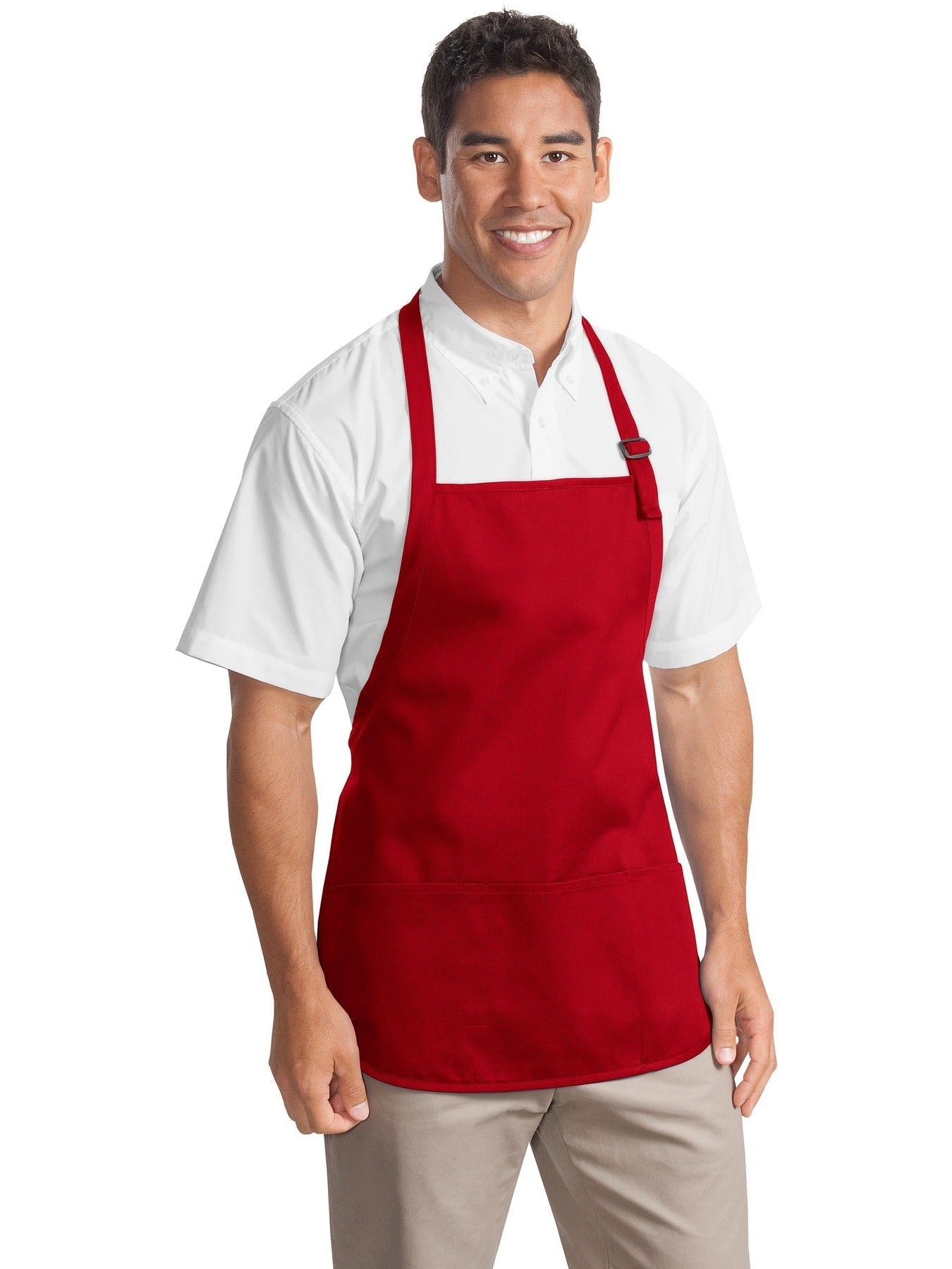 no-logo Port Authority Mid-Length Apron with Teflon Coating-Regular-Port Authority-Thread Logic