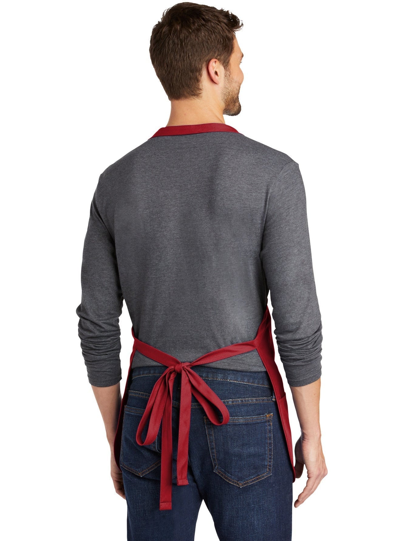 no-logo Port Authority Mid-Length Apron with Teflon Coating-Regular-Port Authority-Thread Logic