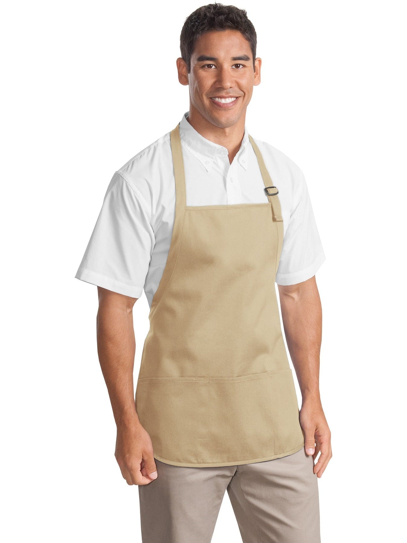 no-logo Port Authority Mid-Length Apron with Teflon Coating-Regular-Port Authority-Thread Logic