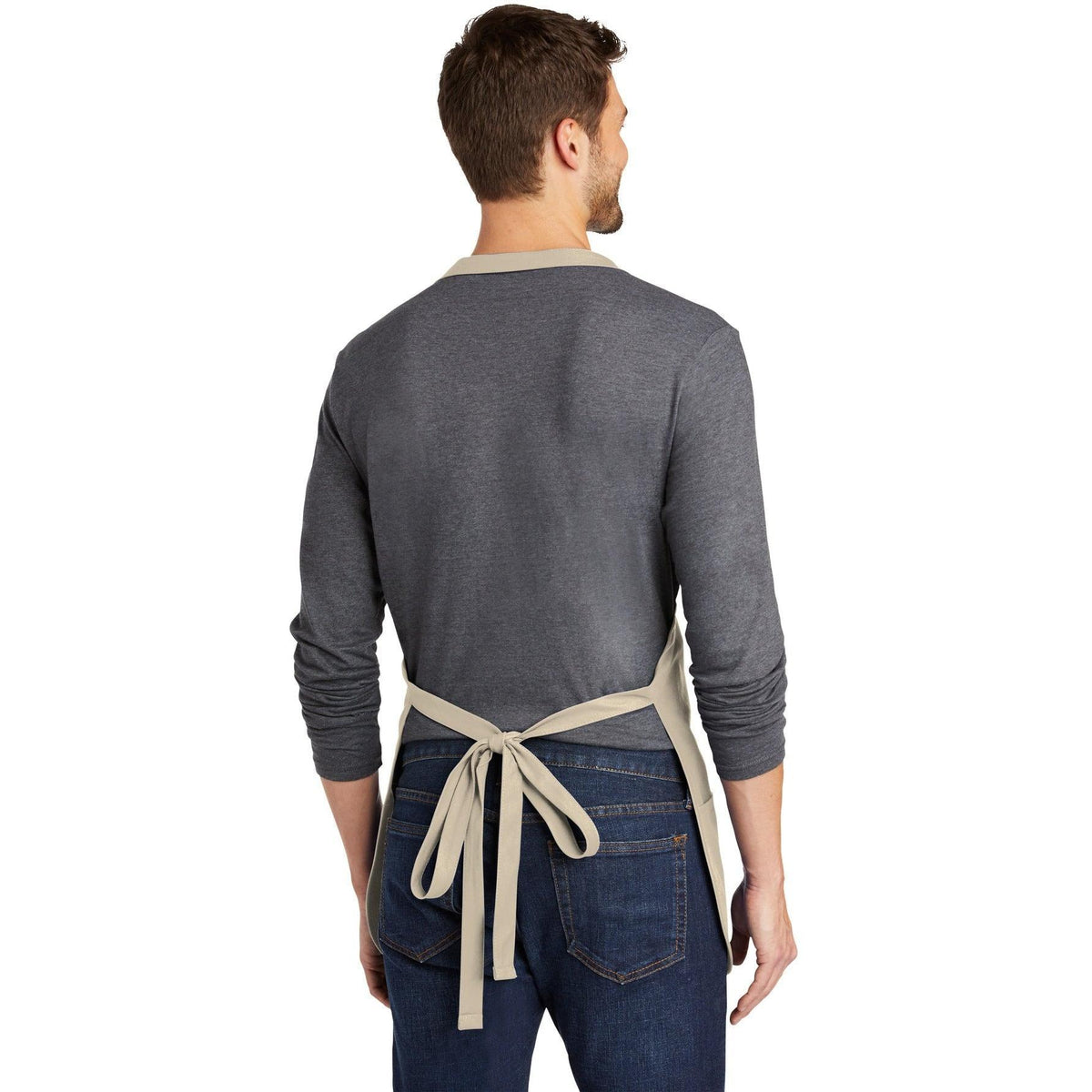 no-logo Port Authority Mid-Length Apron with Teflon Coating-Regular-Port Authority-Thread Logic