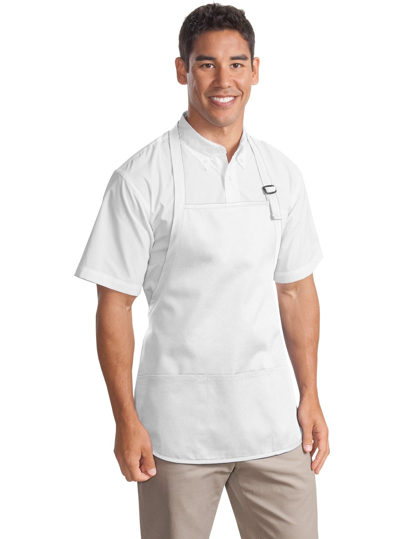 no-logo Port Authority Mid-Length Apron with Teflon Coating-Regular-Port Authority-Thread Logic