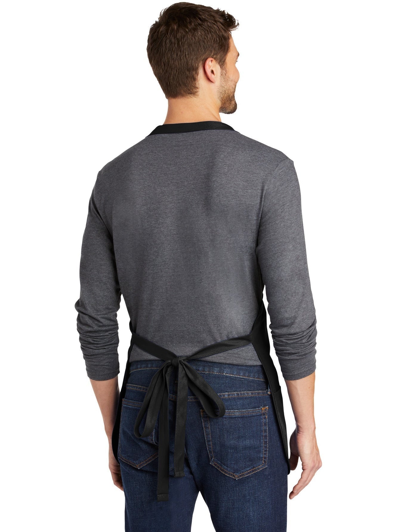 no-logo Port Authority Mid-Length Apron with Teflon Coating-Regular-Port Authority-Thread Logic