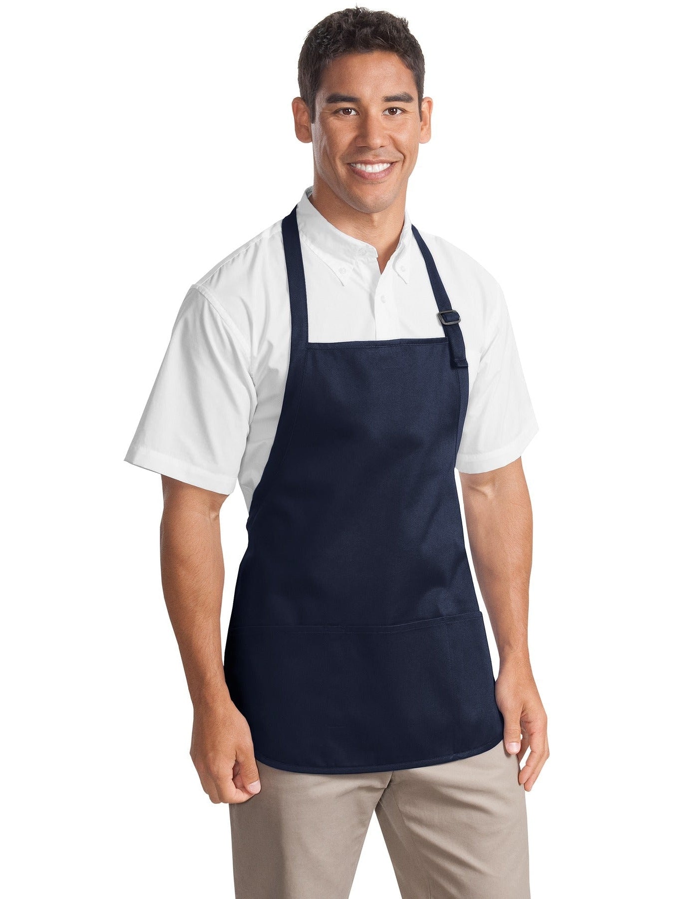 no-logo Port Authority Mid-Length Apron with Teflon Coating-Regular-Port Authority-Thread Logic