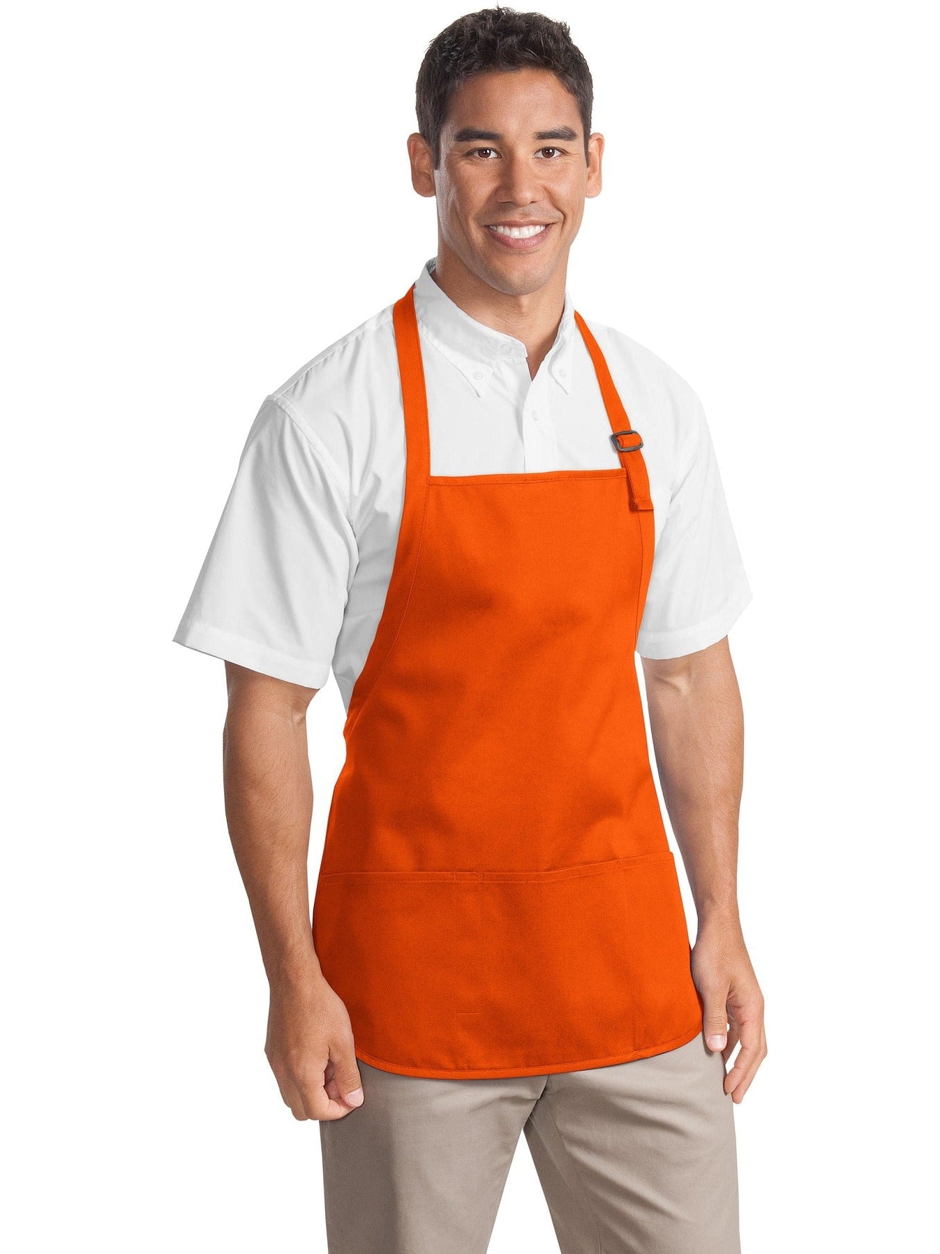 no-logo Port Authority Mid-Length Apron with Teflon Coating-Regular-Port Authority-Thread Logic