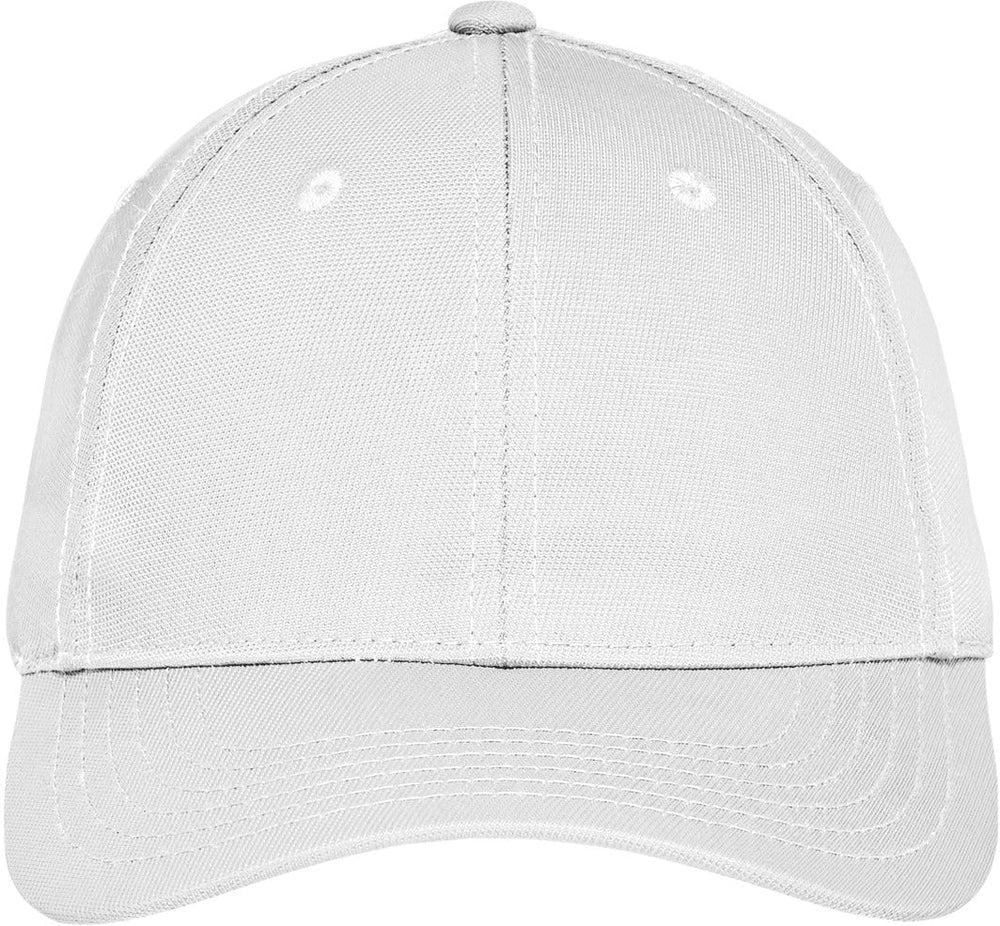 Port Authority Nylon Twill Performance Cap-Regular-Port Authority-White-OSFA-Thread Logic